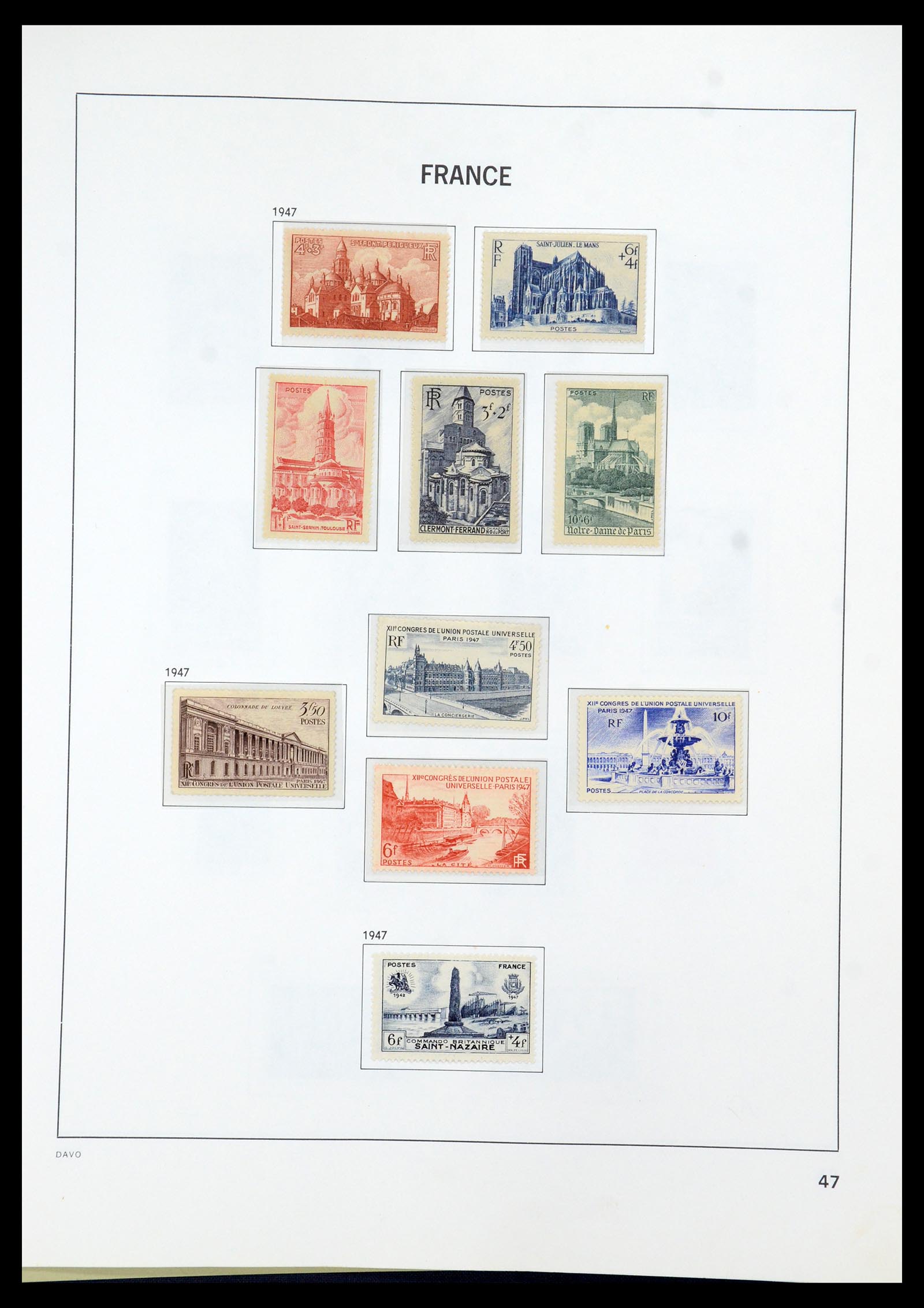 35930 047 - Stamp collection 35930 France 1849-1990.