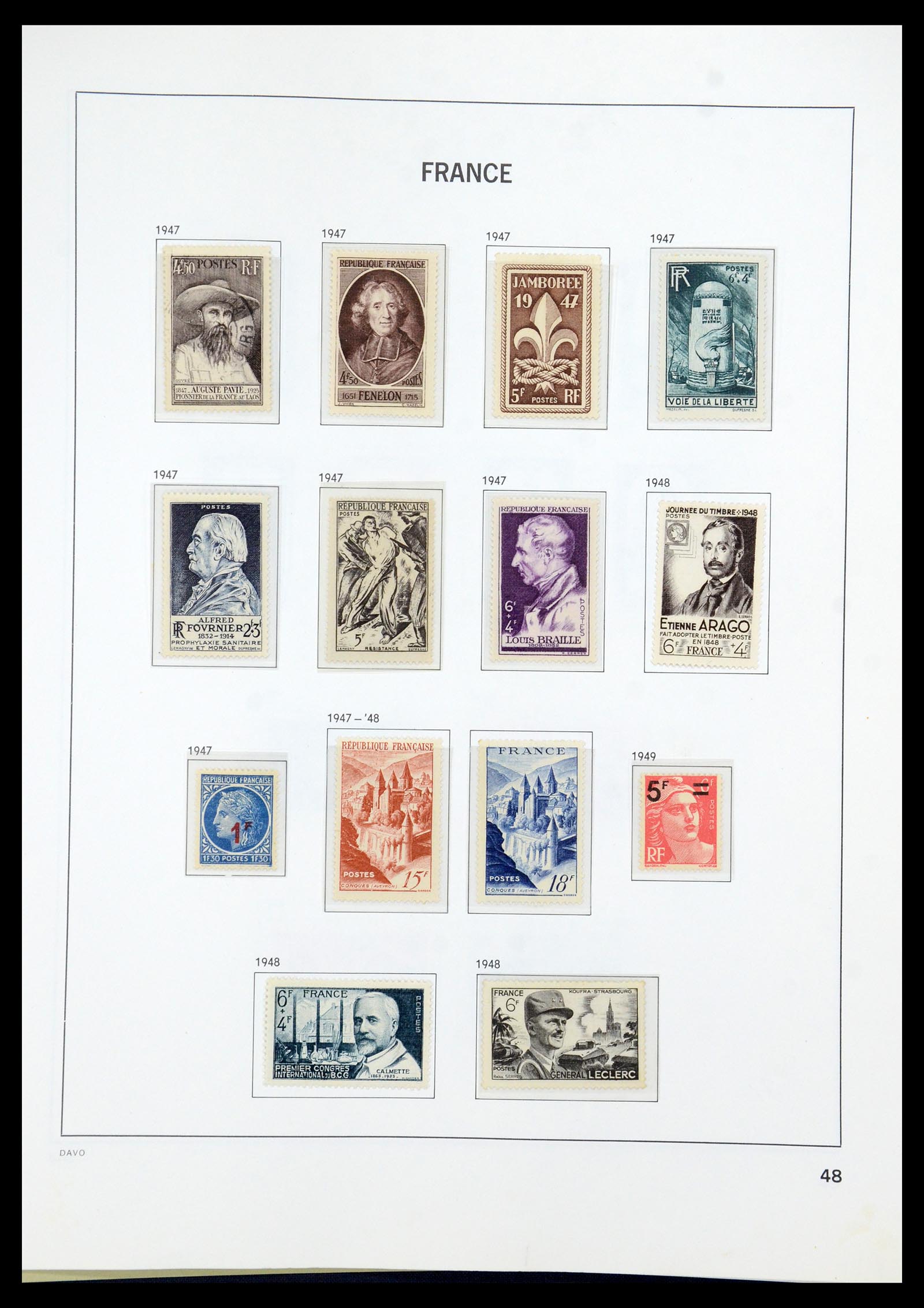 35930 048 - Stamp collection 35930 France 1849-1990.