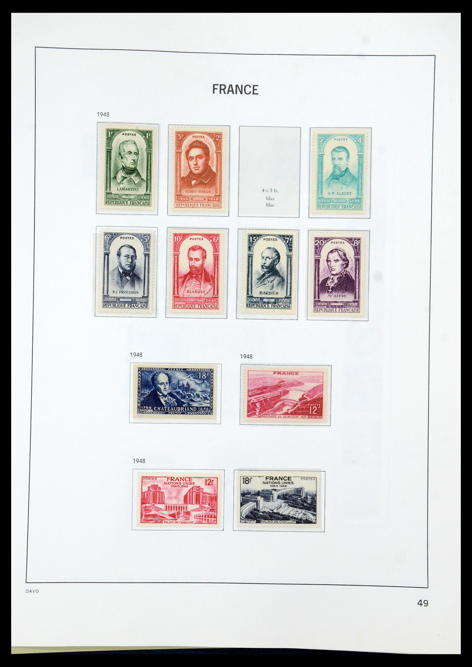 35930 049 - Stamp collection 35930 France 1849-1990.