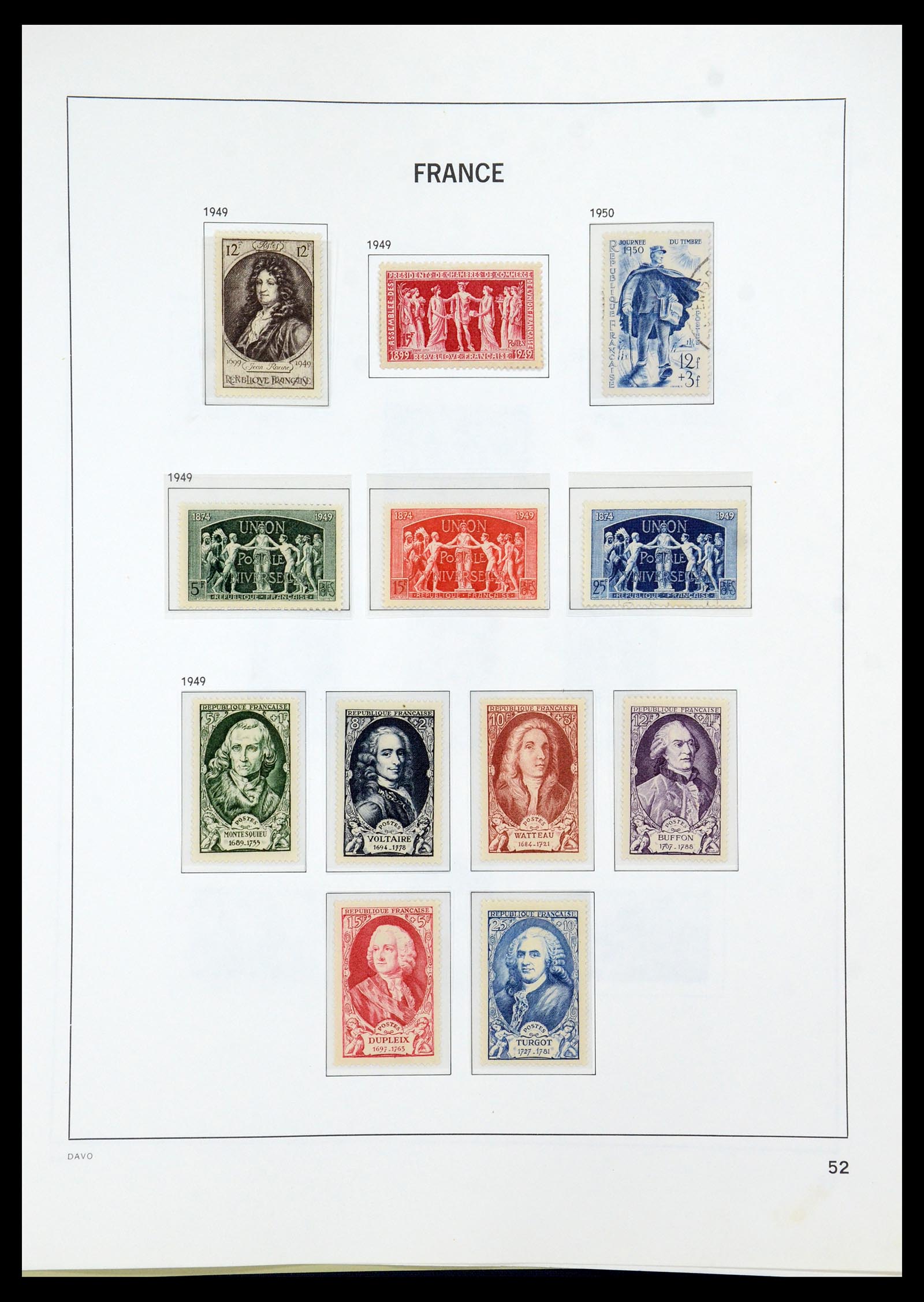 35930 052 - Stamp collection 35930 France 1849-1990.