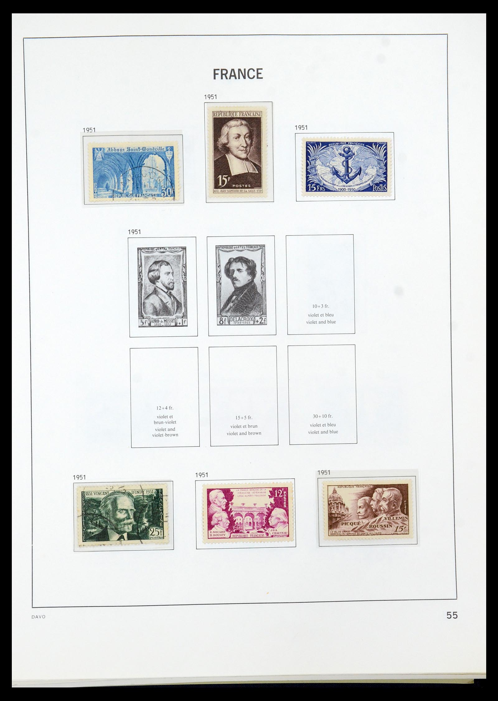 35930 055 - Stamp collection 35930 France 1849-1990.