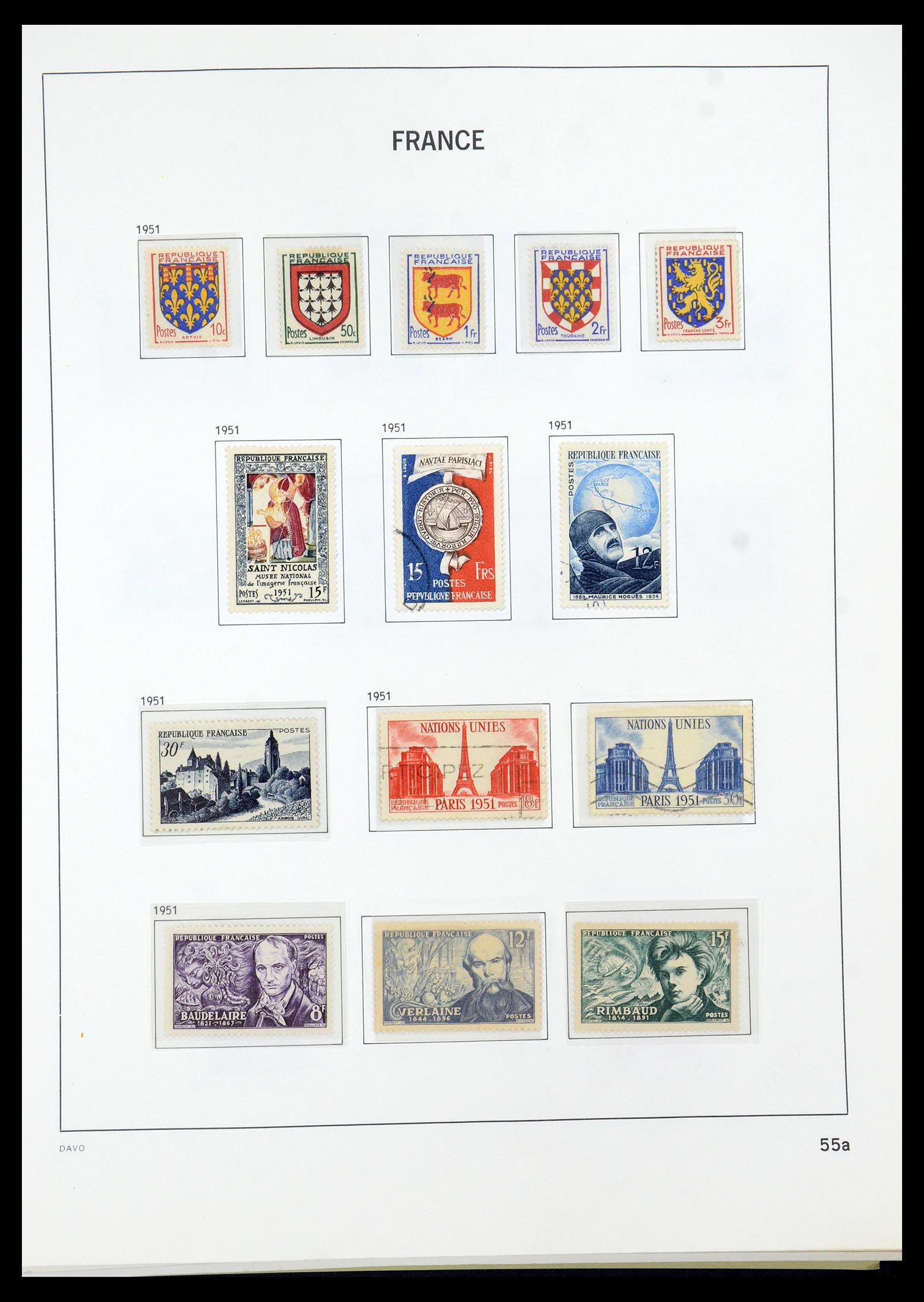 35930 056 - Stamp collection 35930 France 1849-1990.
