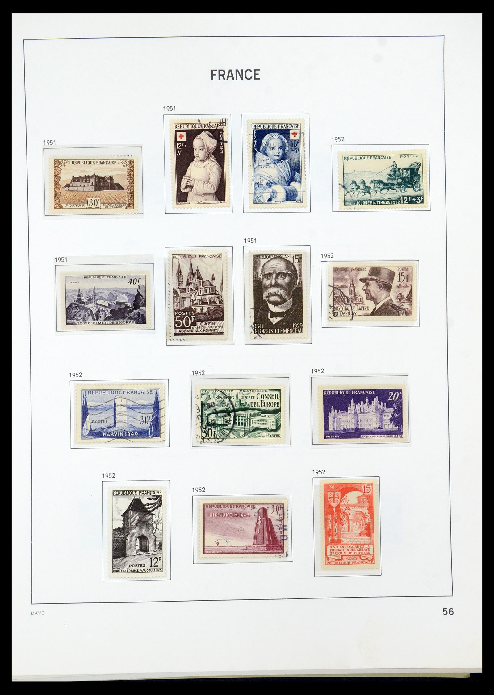 35930 057 - Stamp collection 35930 France 1849-1990.