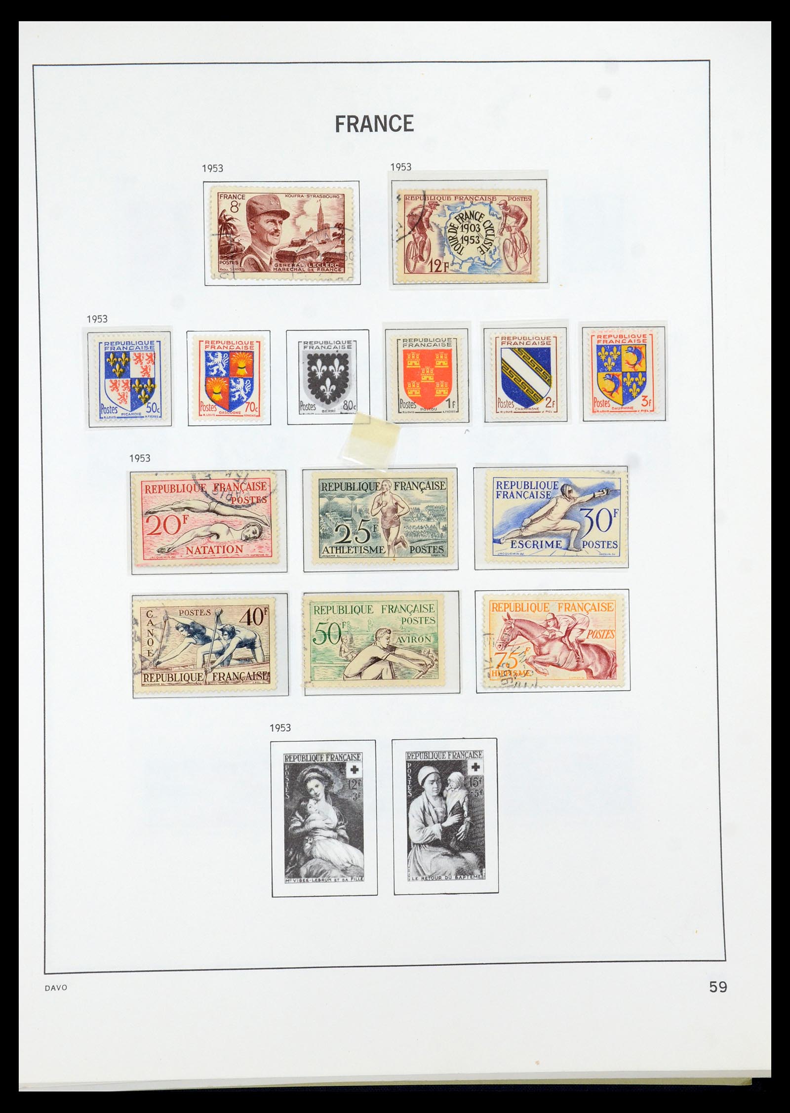 35930 060 - Stamp collection 35930 France 1849-1990.