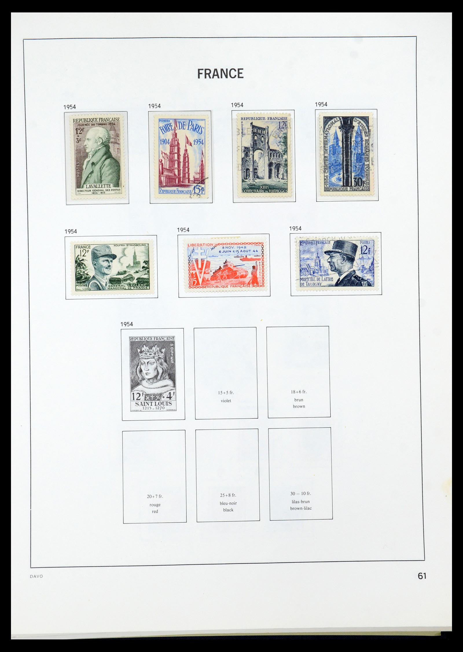 35930 062 - Stamp collection 35930 France 1849-1990.