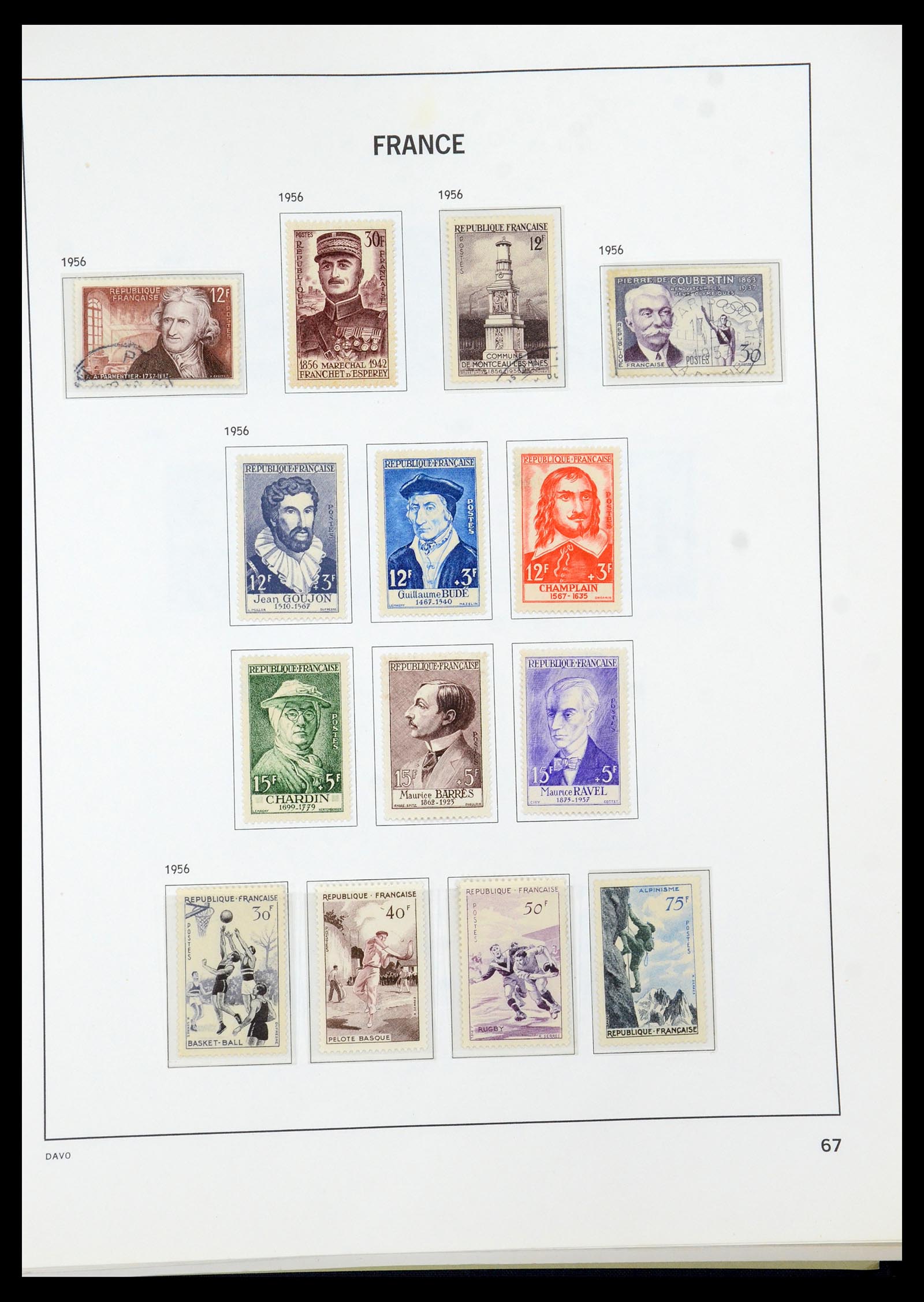 35930 069 - Stamp collection 35930 France 1849-1990.