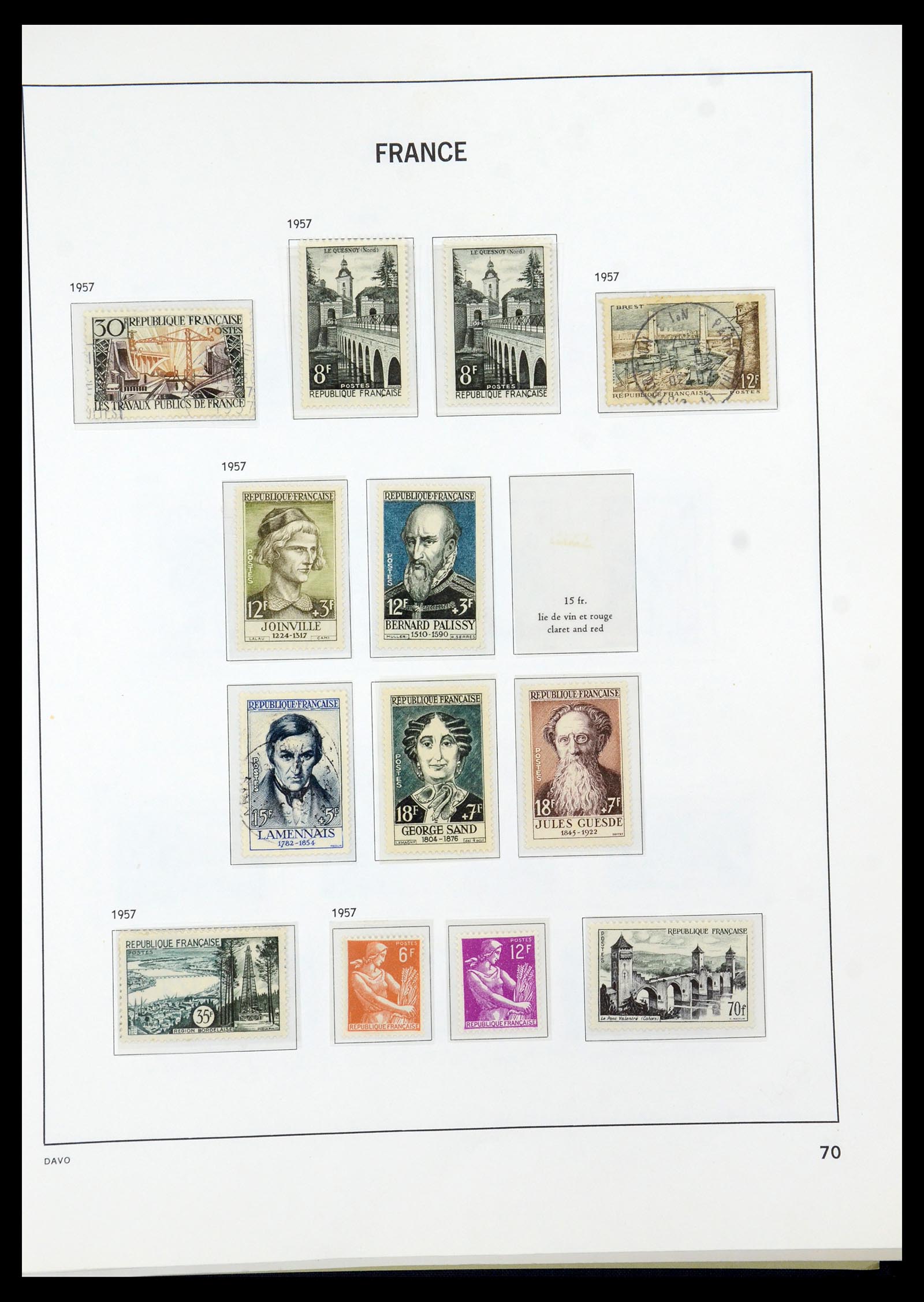 35930 072 - Stamp collection 35930 France 1849-1990.