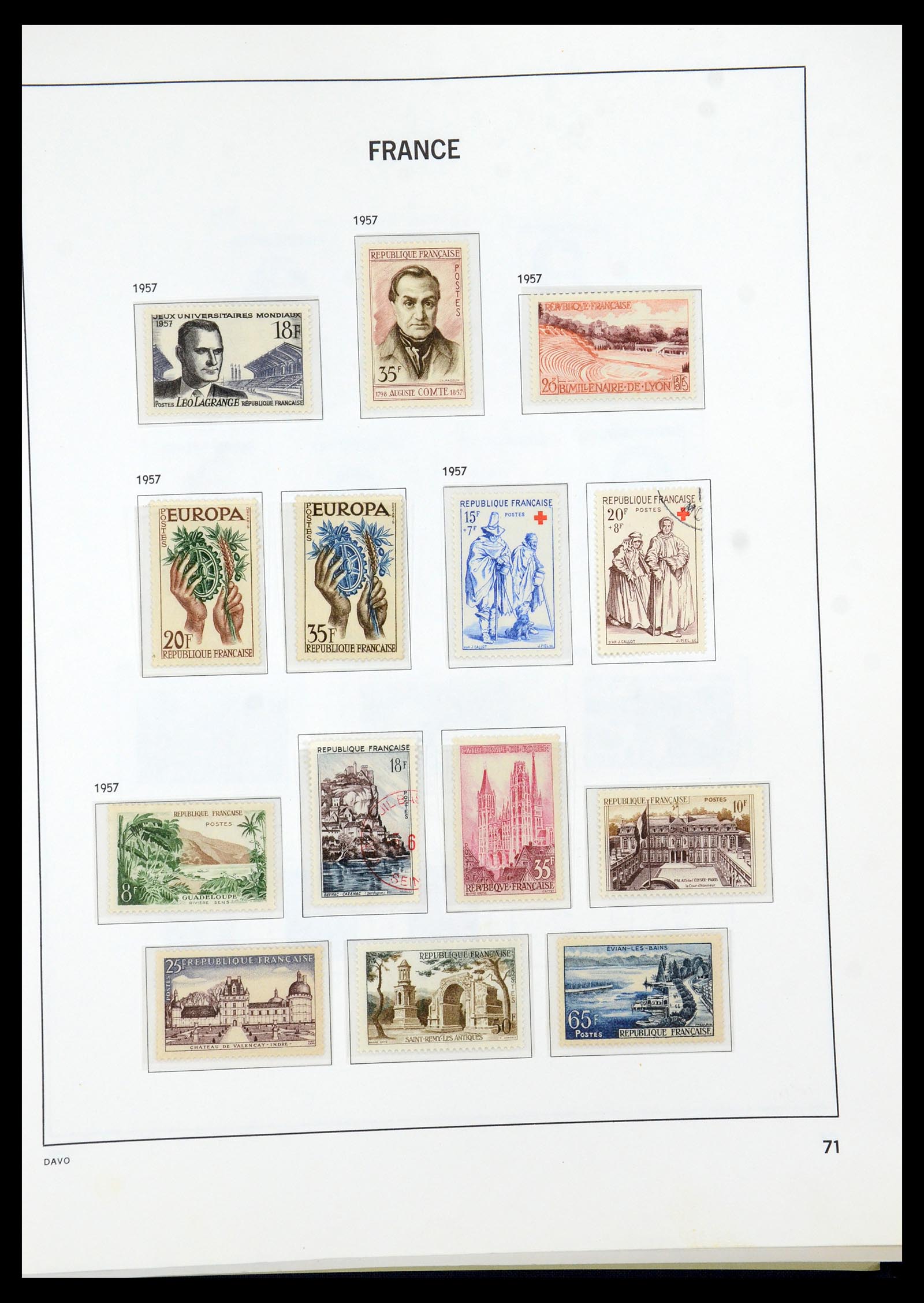 35930 073 - Stamp collection 35930 France 1849-1990.