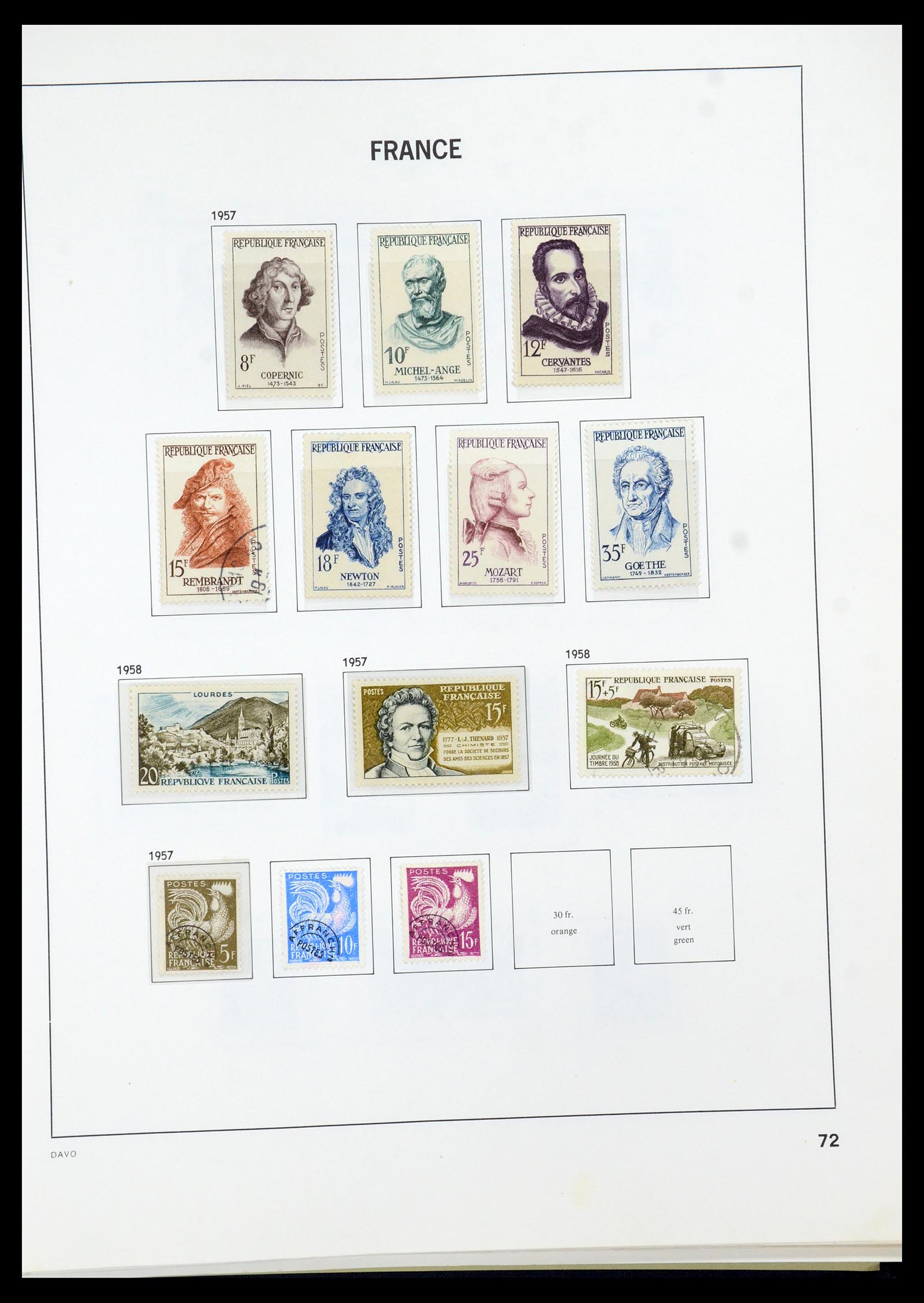 35930 074 - Stamp collection 35930 France 1849-1990.