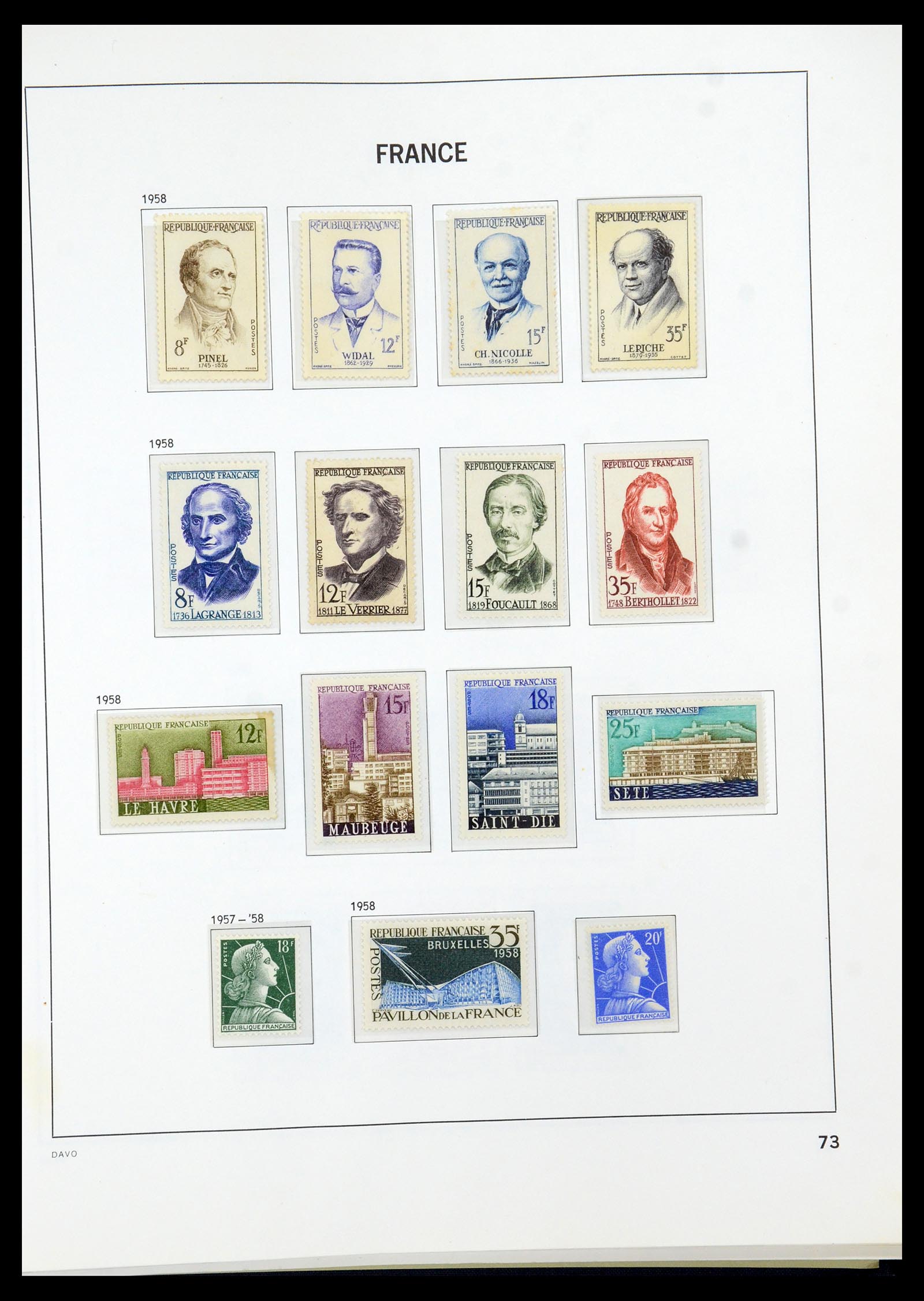 35930 075 - Stamp collection 35930 France 1849-1990.