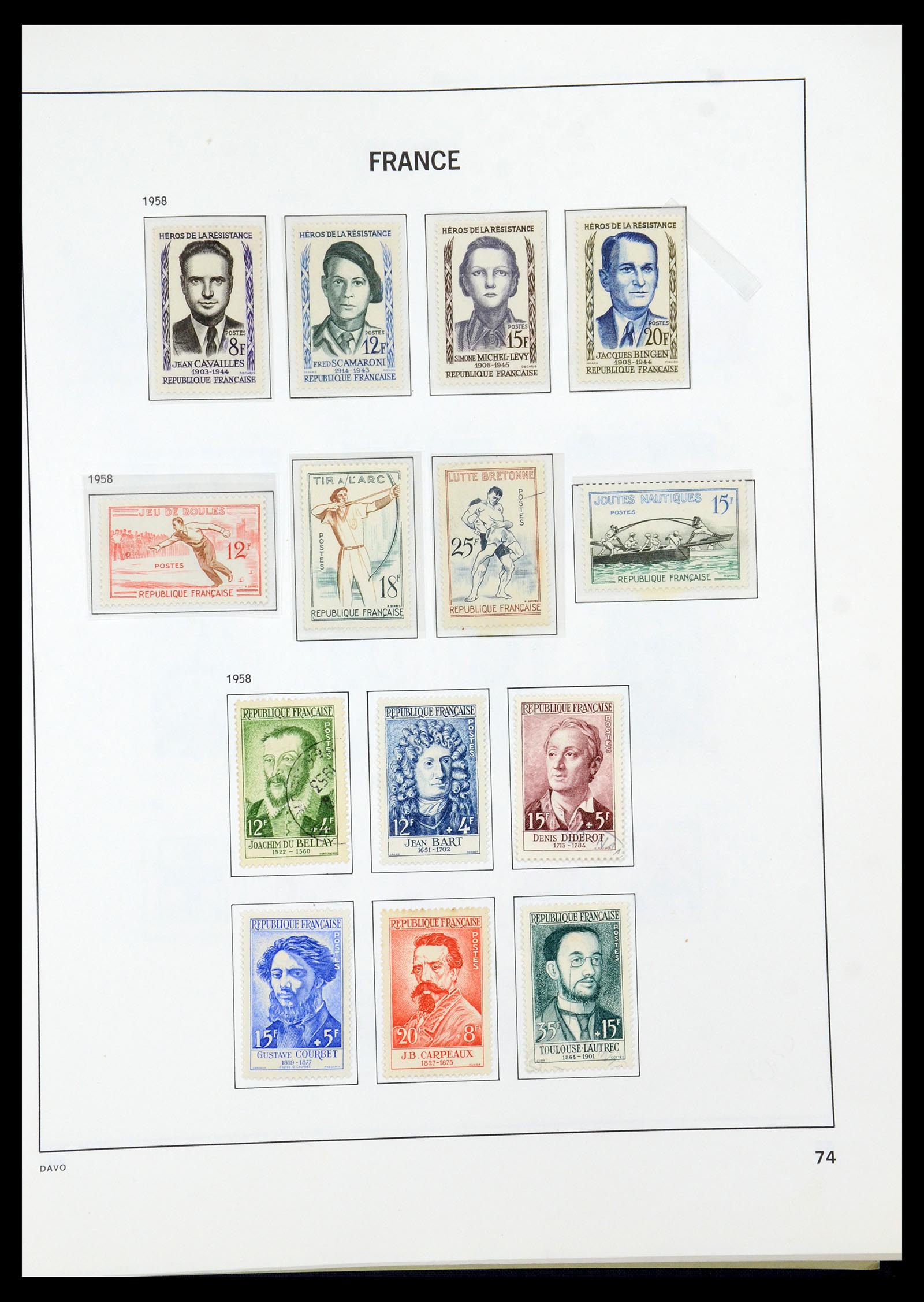 35930 076 - Stamp collection 35930 France 1849-1990.