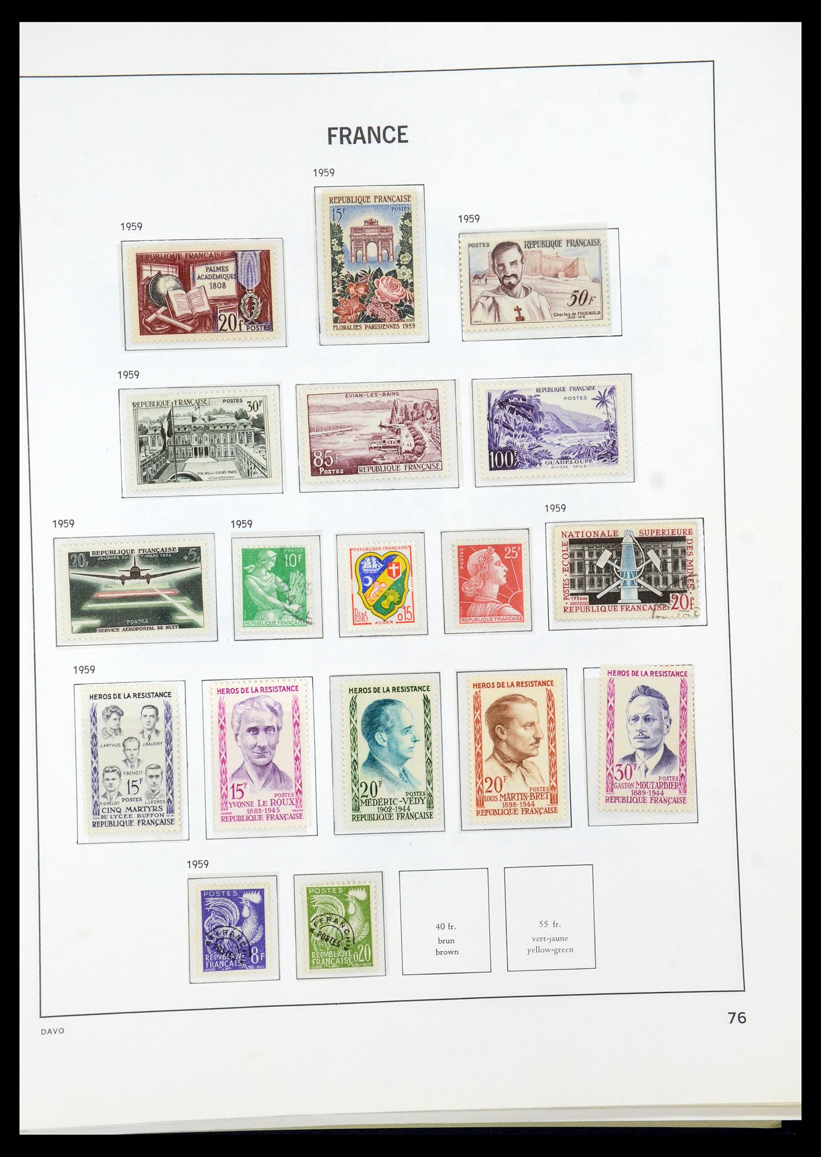 35930 078 - Stamp collection 35930 France 1849-1990.
