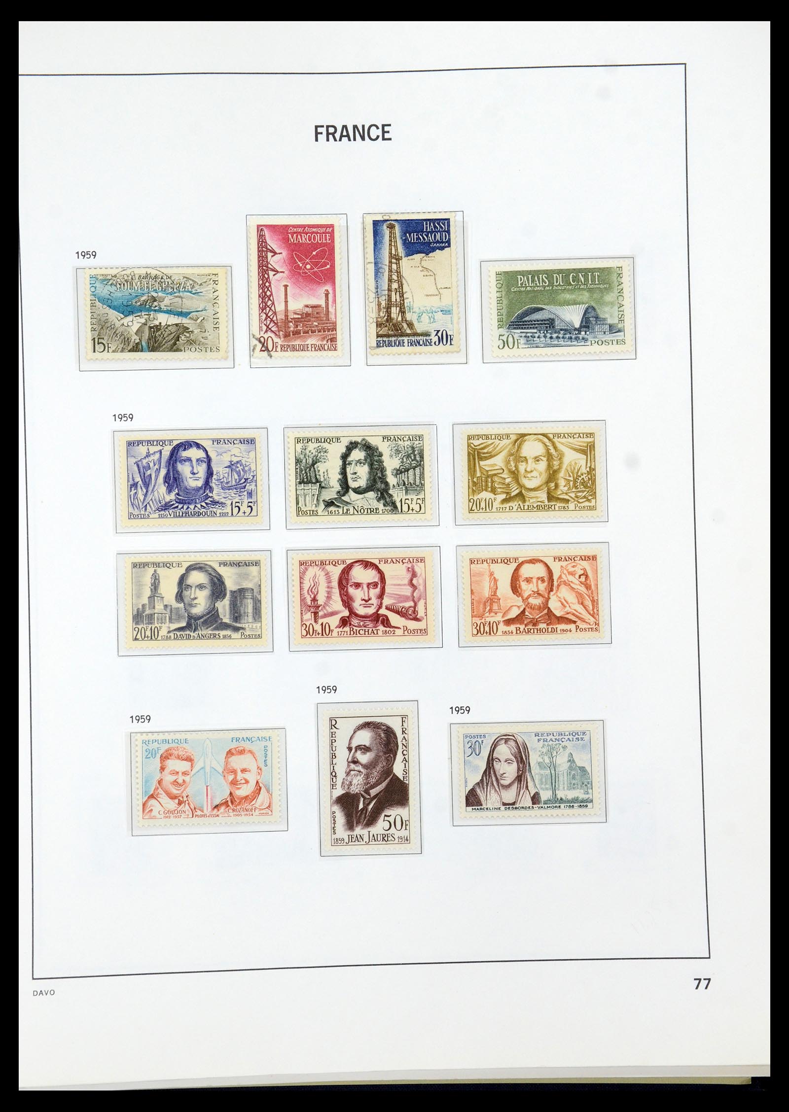 35930 079 - Stamp collection 35930 France 1849-1990.