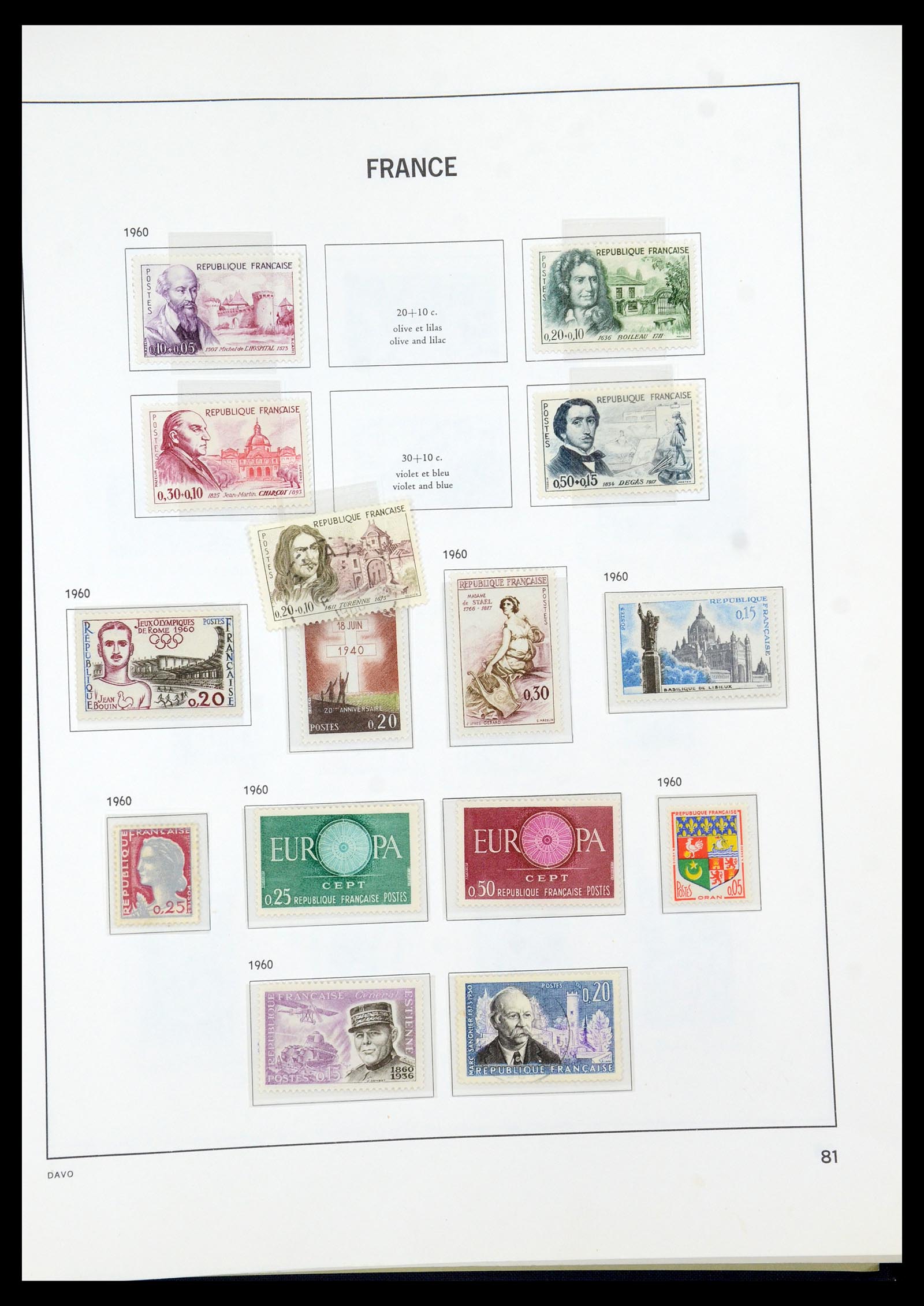 35930 083 - Stamp collection 35930 France 1849-1990.