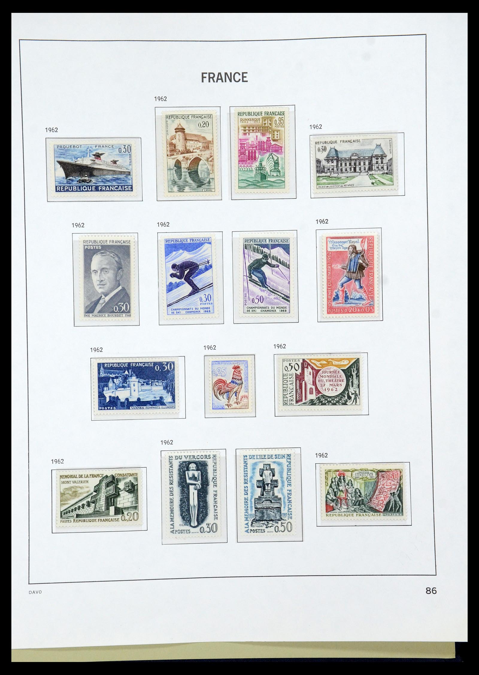 35930 088 - Stamp collection 35930 France 1849-1990.