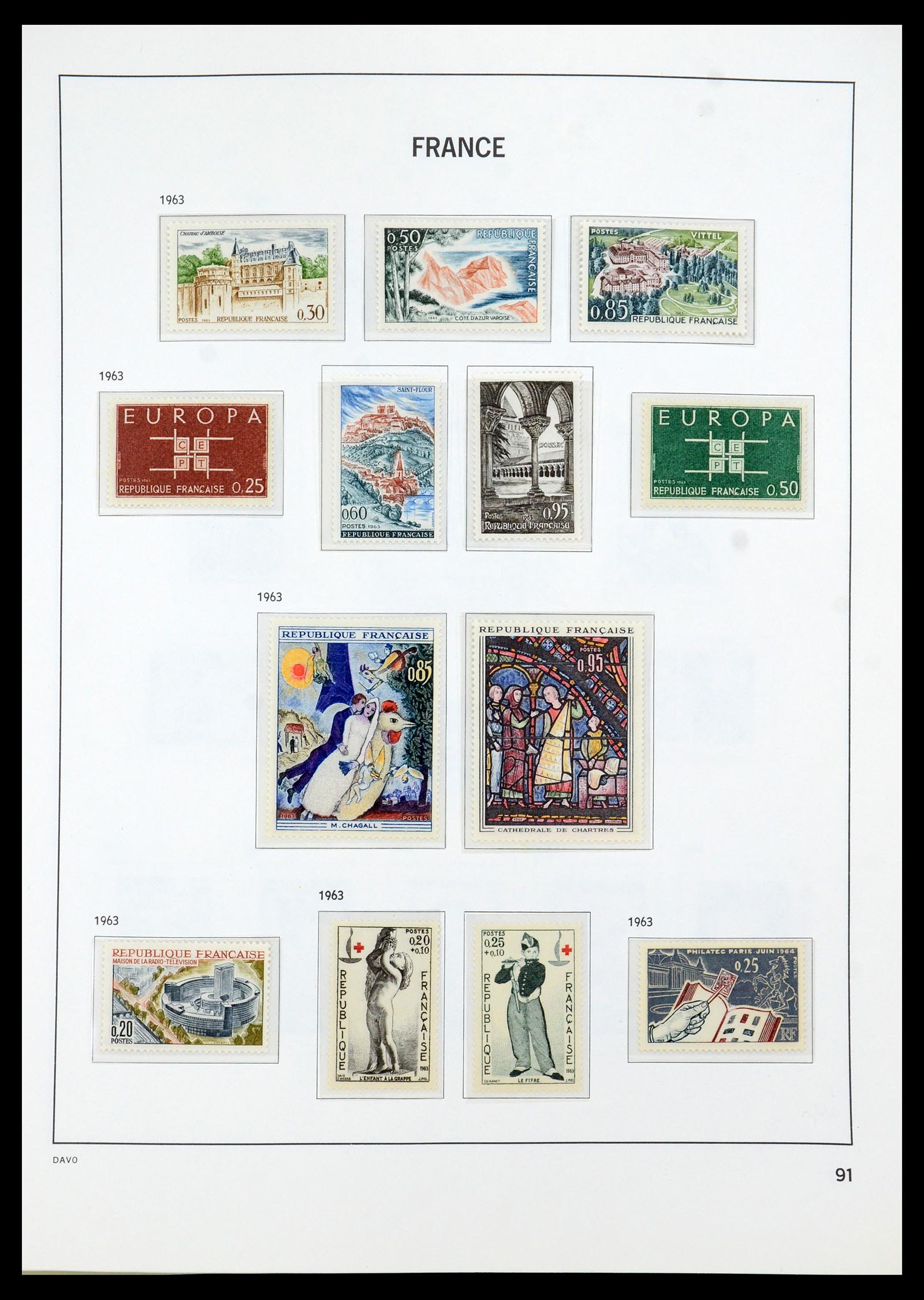 35930 093 - Stamp collection 35930 France 1849-1990.