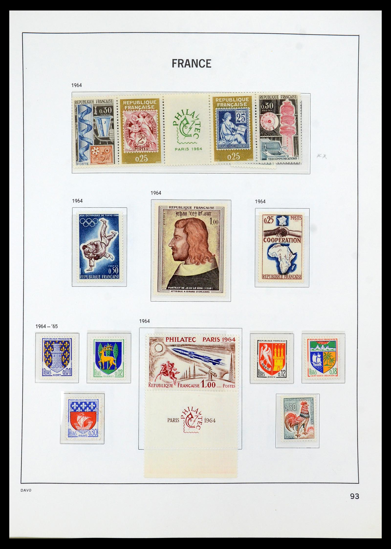 35930 095 - Stamp collection 35930 France 1849-1990.