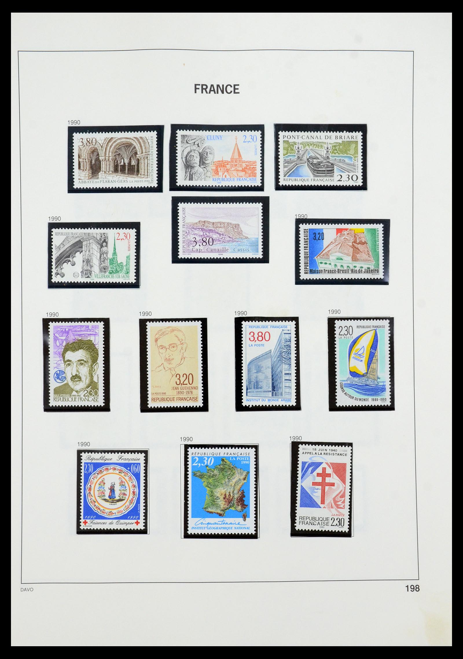 35930 204 - Postzegelverzameling 35930 Frankrijk 1849-1990.