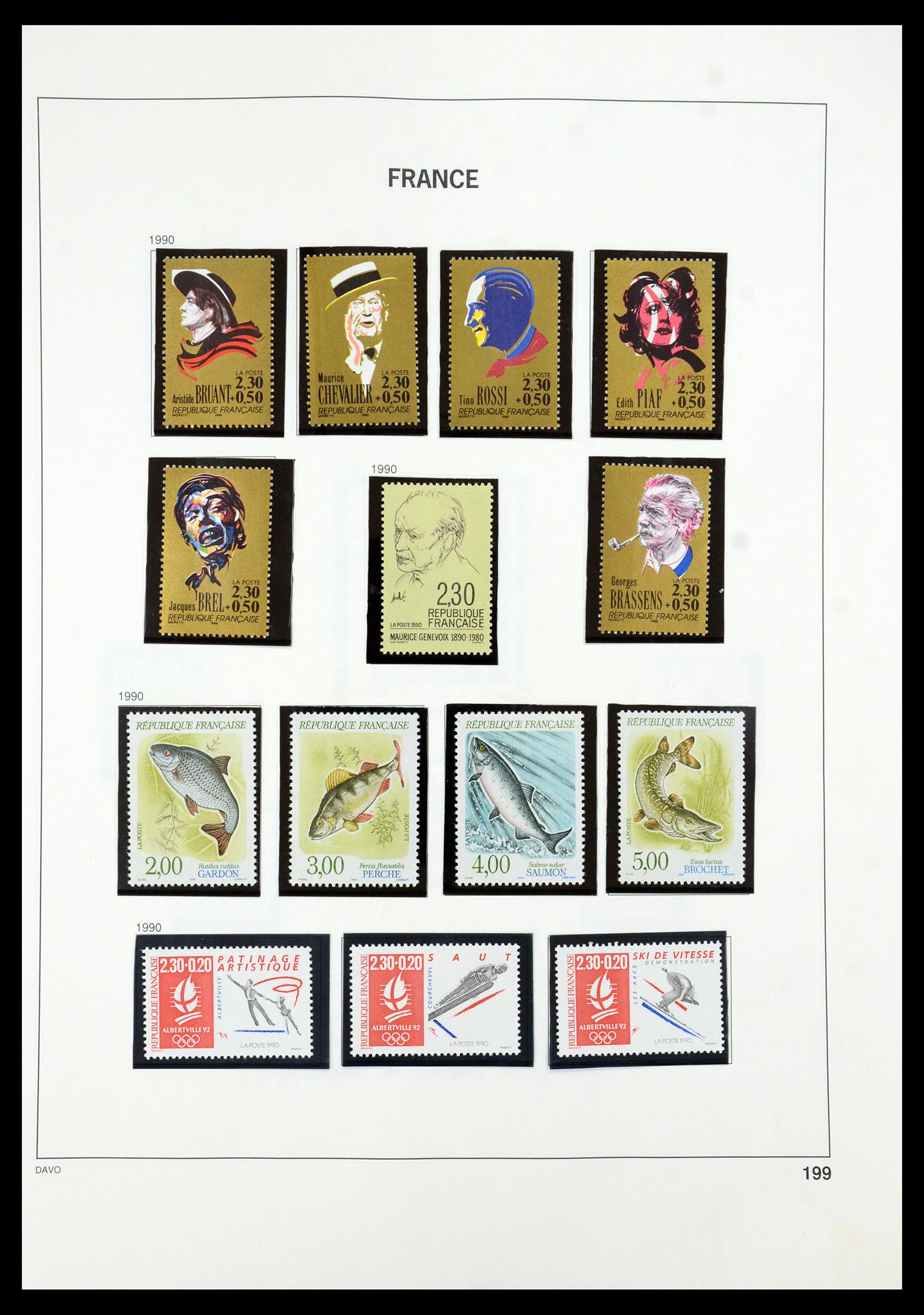 35930 205 - Postzegelverzameling 35930 Frankrijk 1849-1990.