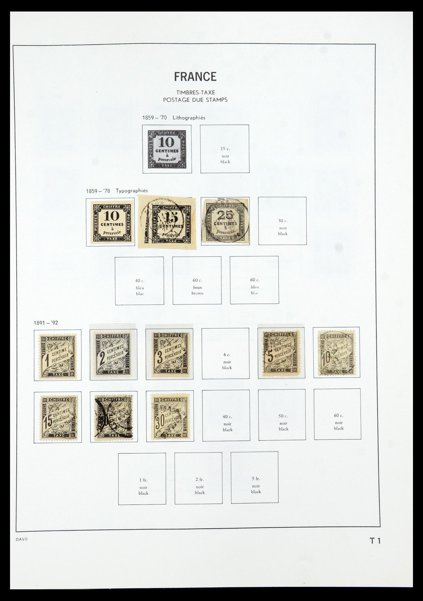 35930 214 - Stamp collection 35930 France 1849-1990.