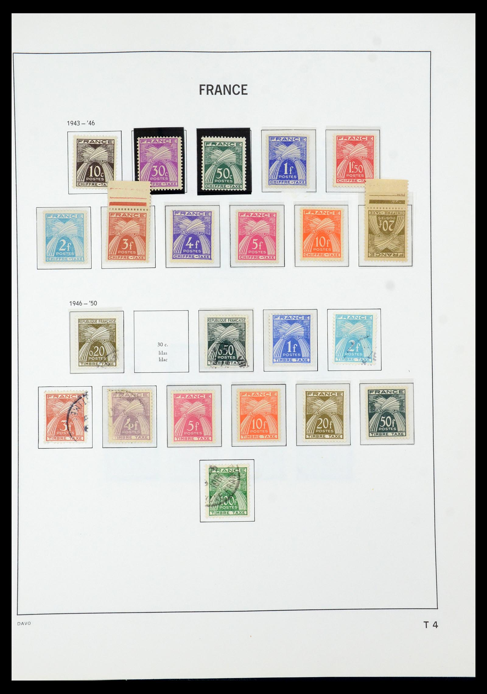 35930 217 - Stamp collection 35930 France 1849-1990.