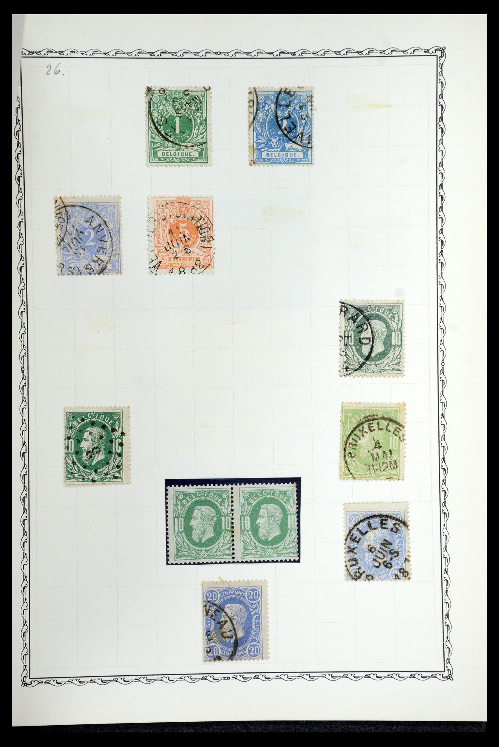 35931 008 - Postzegelverzameling 35931 België klassiek 1849-1869.