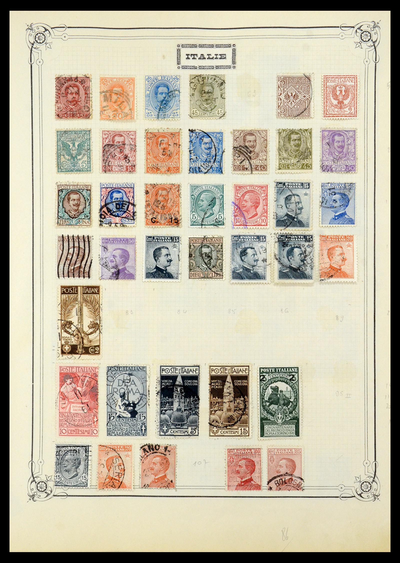 35932 002 - Postzegelverzameling 35932 Italië 1862-1980.