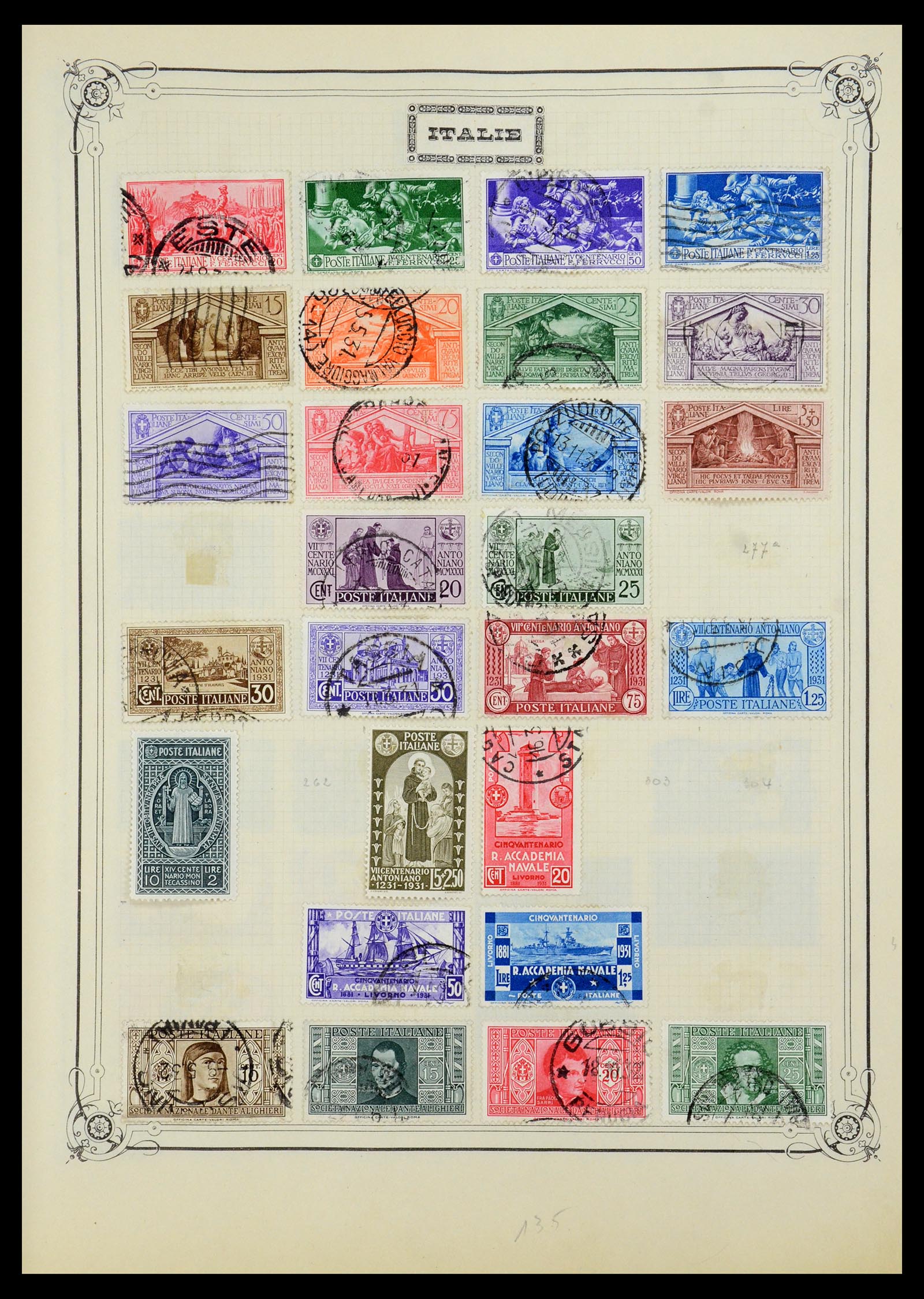 35932 007 - Postzegelverzameling 35932 Italië 1862-1980.