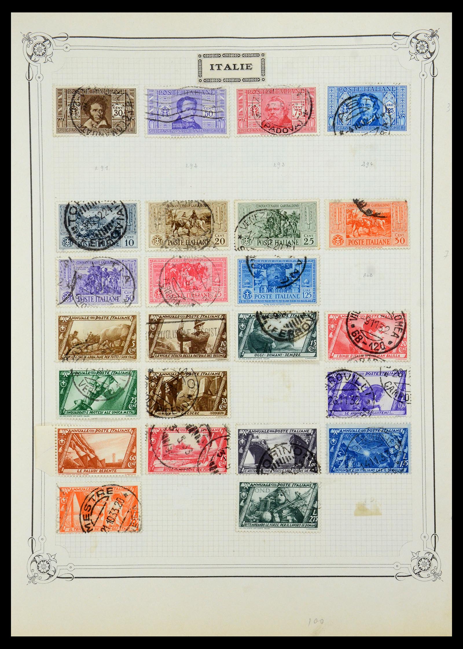 35932 008 - Postzegelverzameling 35932 Italië 1862-1980.