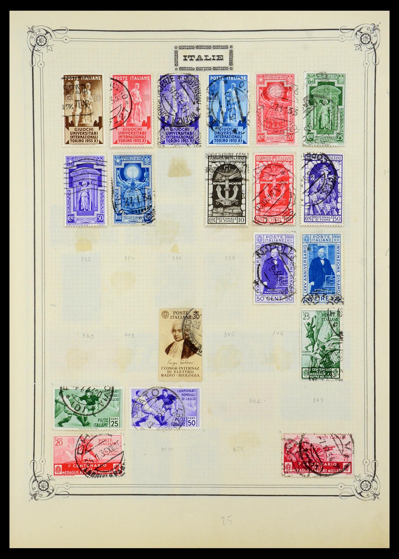 35932 009 - Postzegelverzameling 35932 Italië 1862-1980.