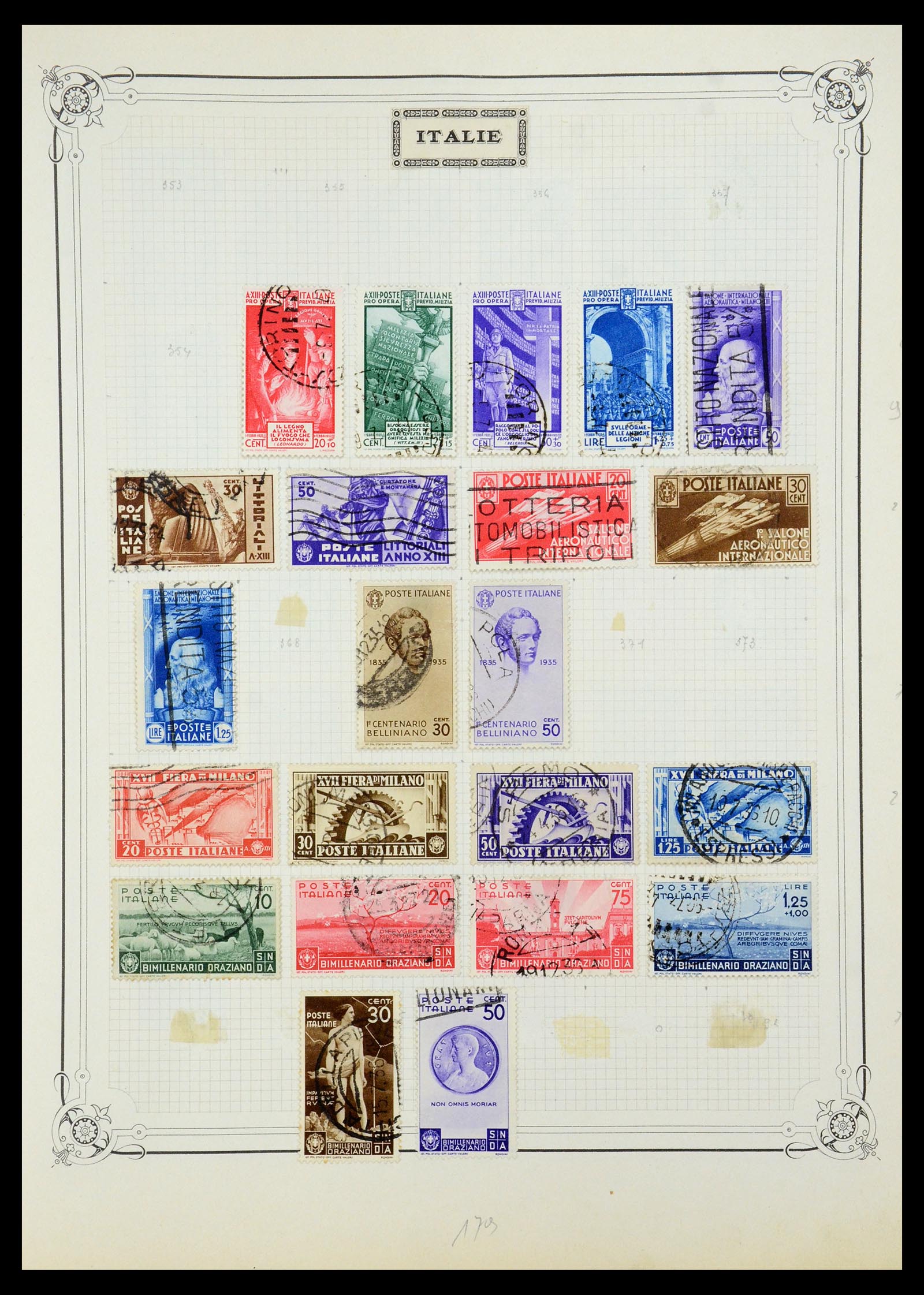 35932 010 - Postzegelverzameling 35932 Italië 1862-1980.