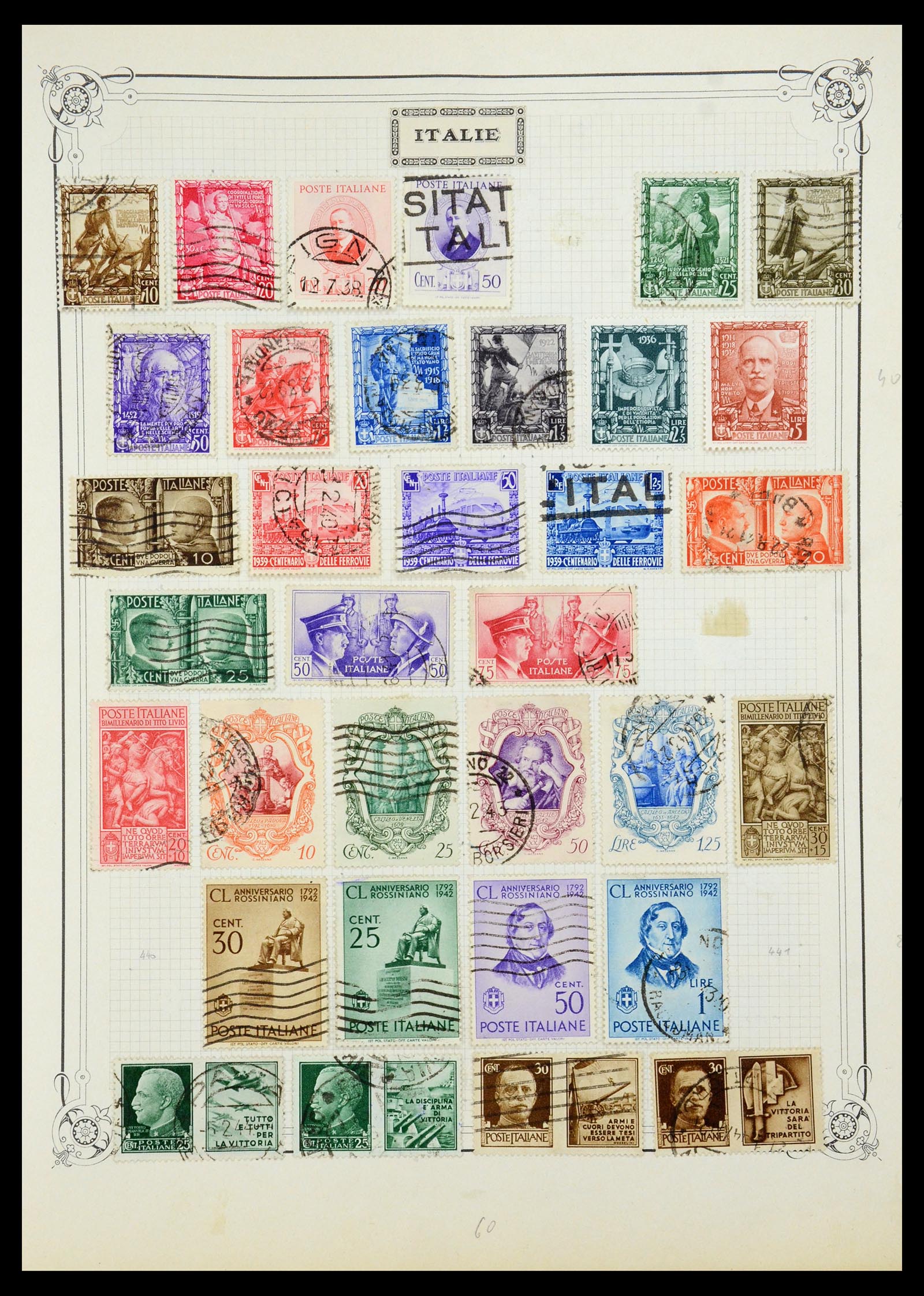 35932 012 - Postzegelverzameling 35932 Italië 1862-1980.