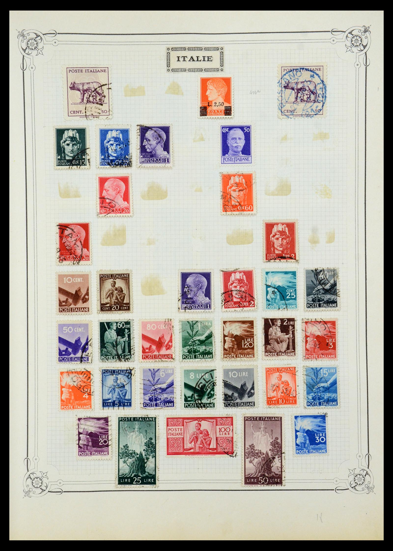 35932 013 - Postzegelverzameling 35932 Italië 1862-1980.