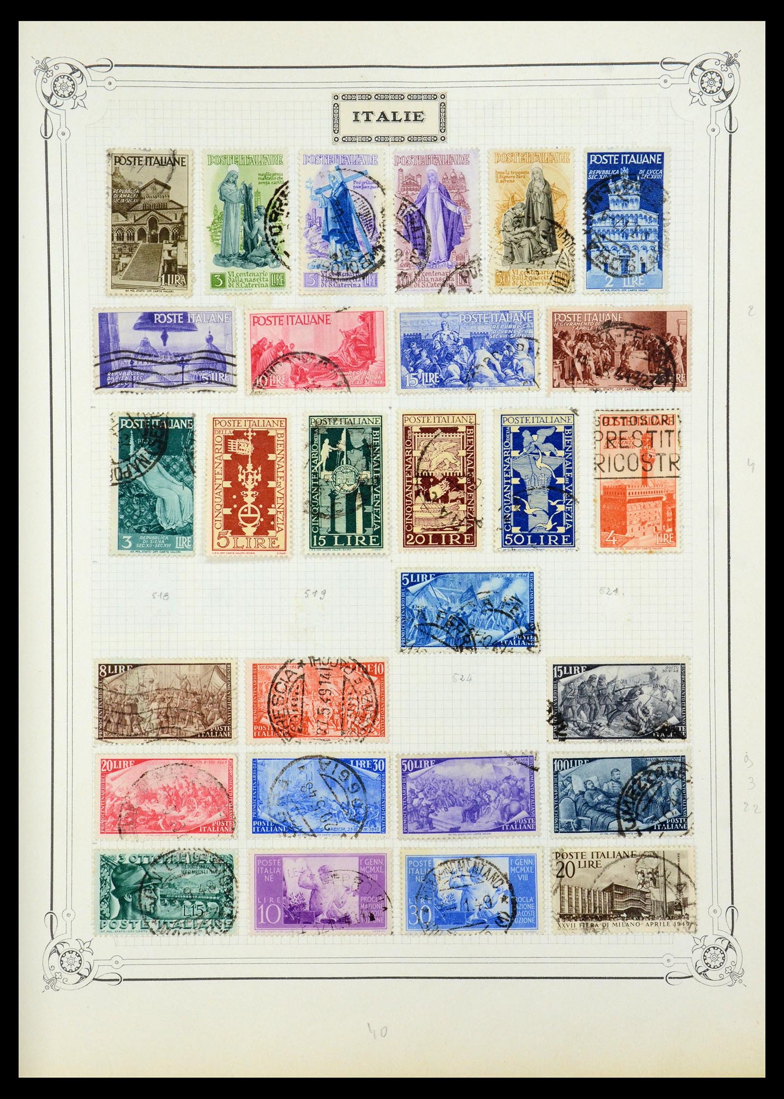 35932 014 - Postzegelverzameling 35932 Italië 1862-1980.
