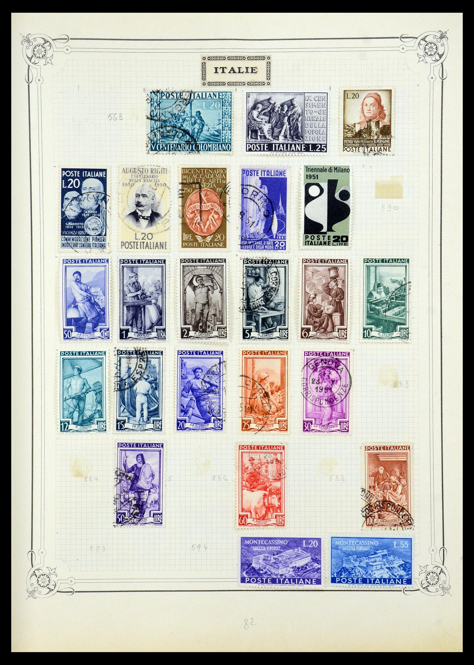 35932 016 - Postzegelverzameling 35932 Italië 1862-1980.