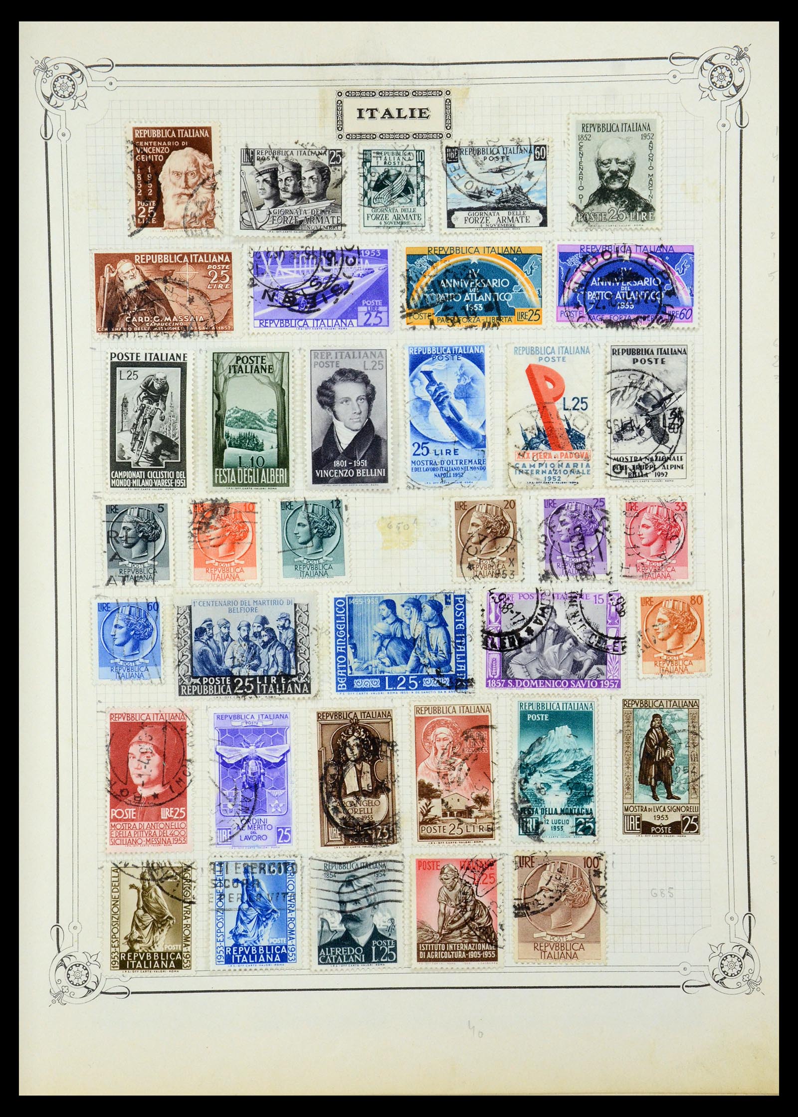 35932 018 - Postzegelverzameling 35932 Italië 1862-1980.