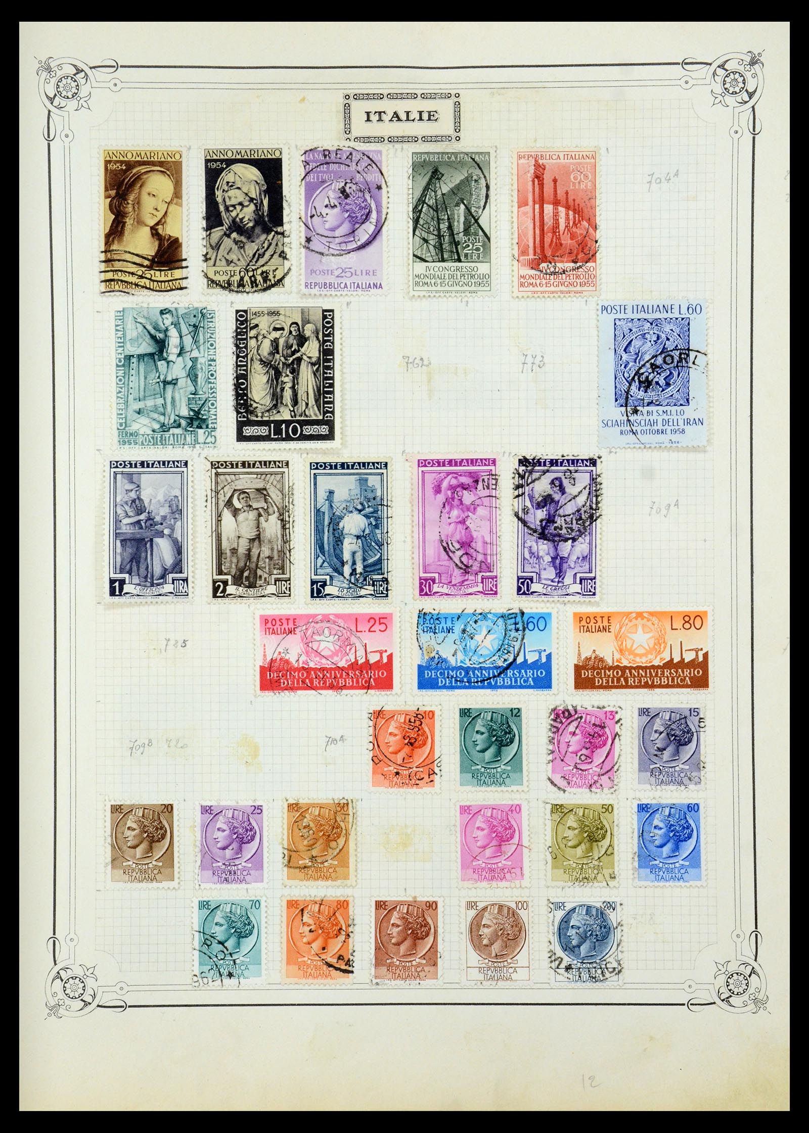 35932 020 - Postzegelverzameling 35932 Italië 1862-1980.