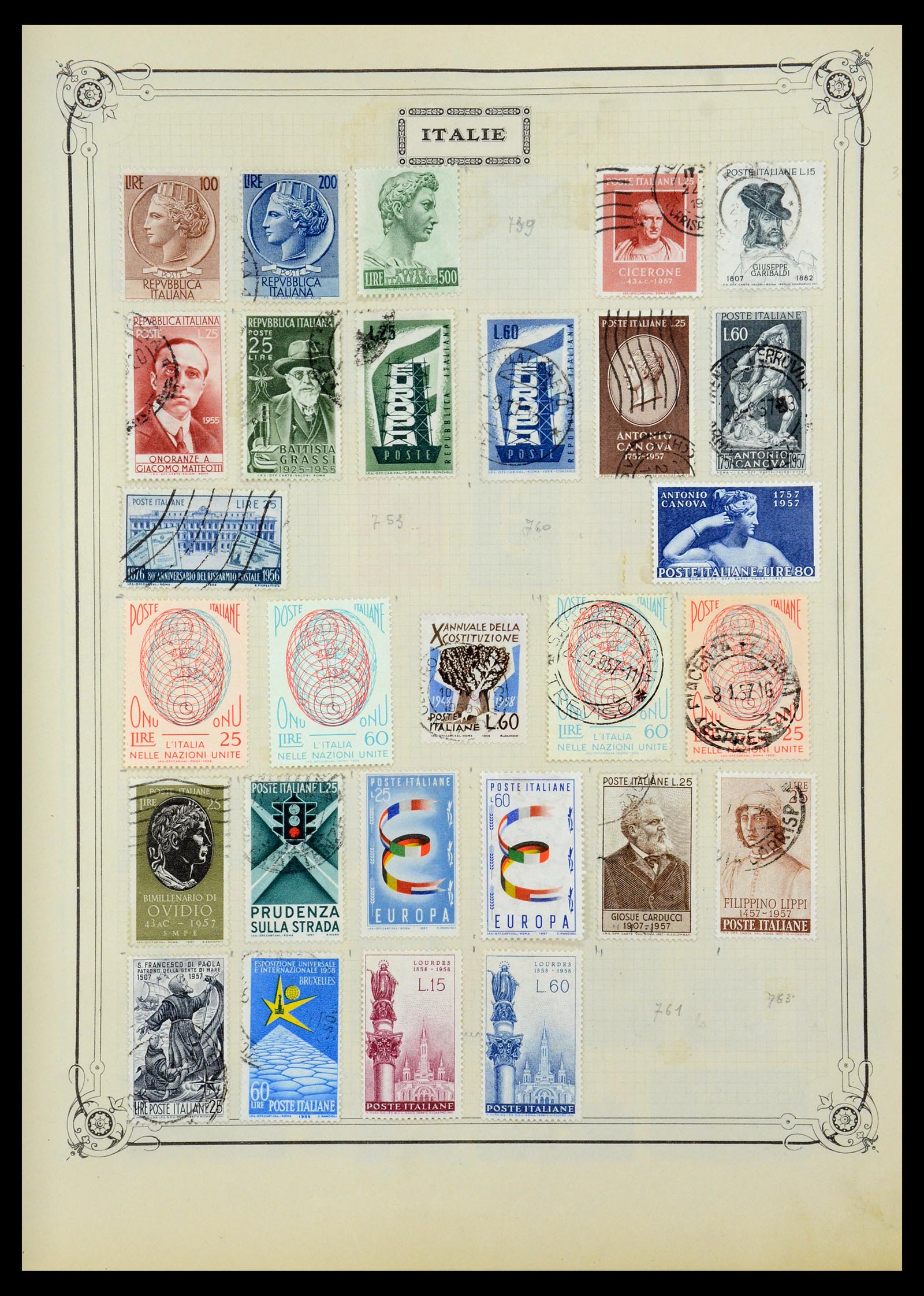 35932 021 - Postzegelverzameling 35932 Italië 1862-1980.