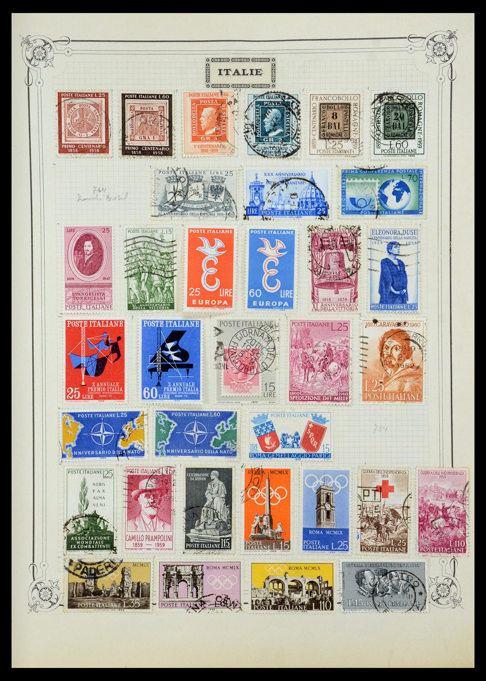 35932 022 - Postzegelverzameling 35932 Italië 1862-1980.