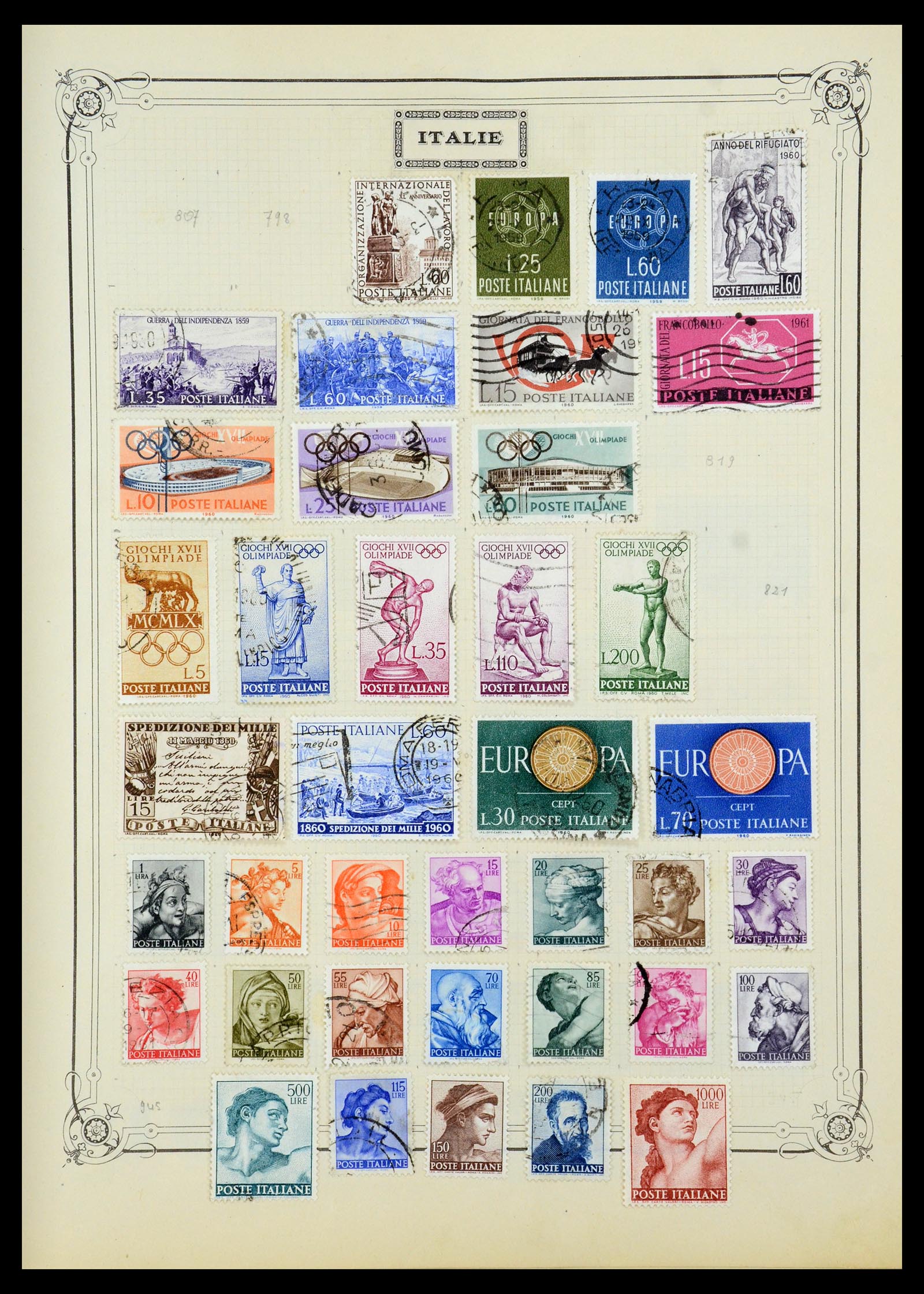 35932 023 - Postzegelverzameling 35932 Italië 1862-1980.