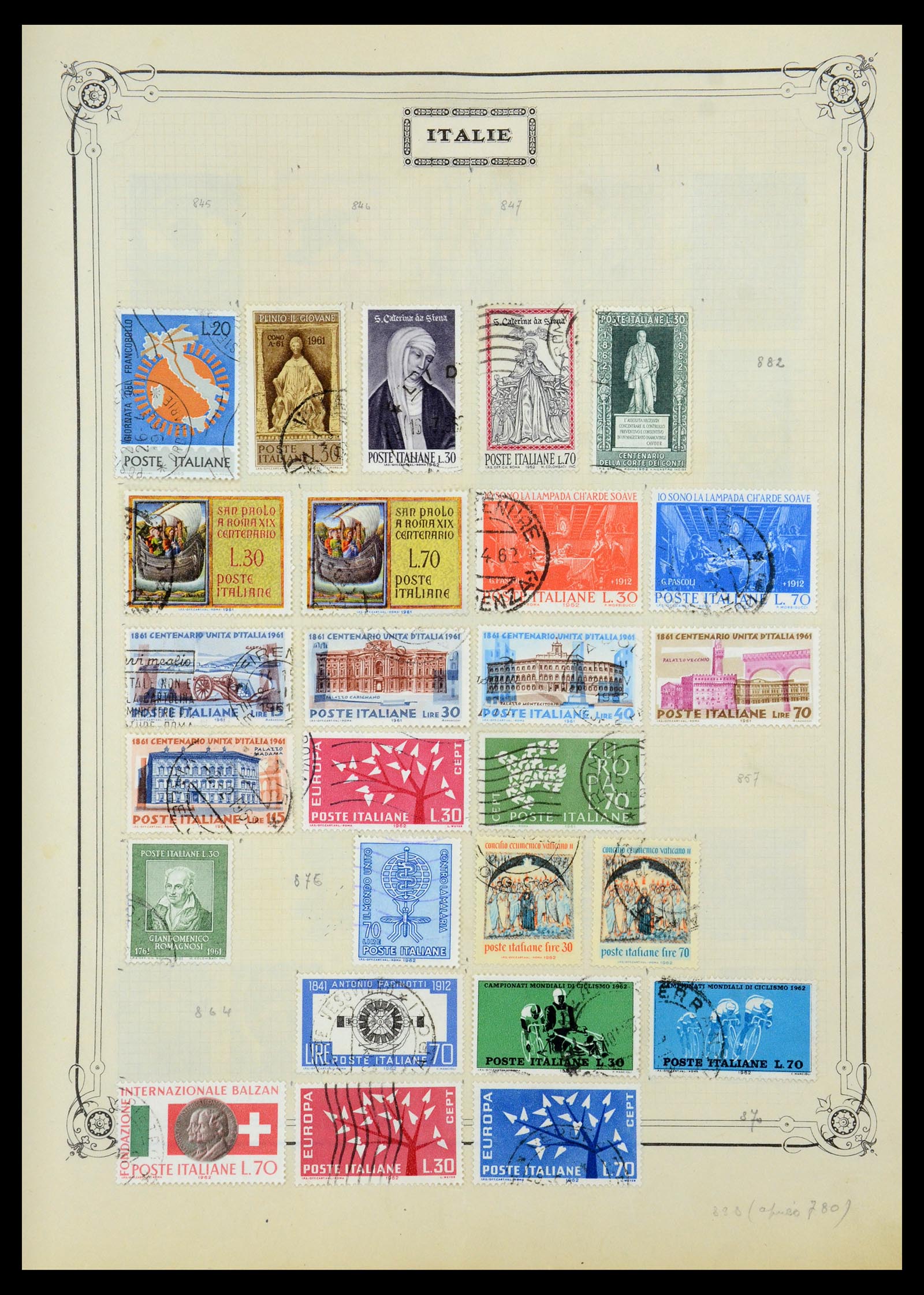 35932 024 - Postzegelverzameling 35932 Italië 1862-1980.