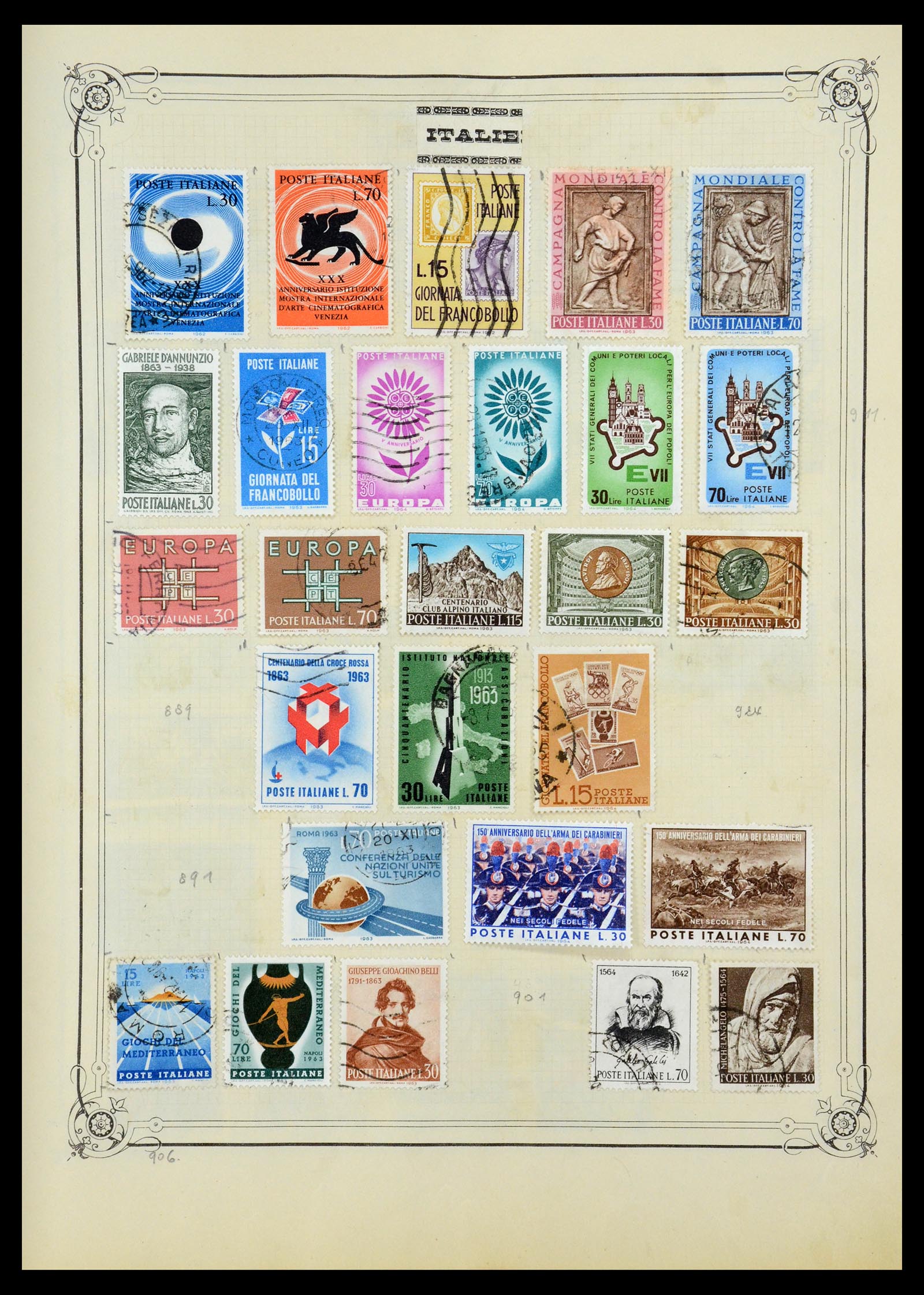 35932 025 - Postzegelverzameling 35932 Italië 1862-1980.