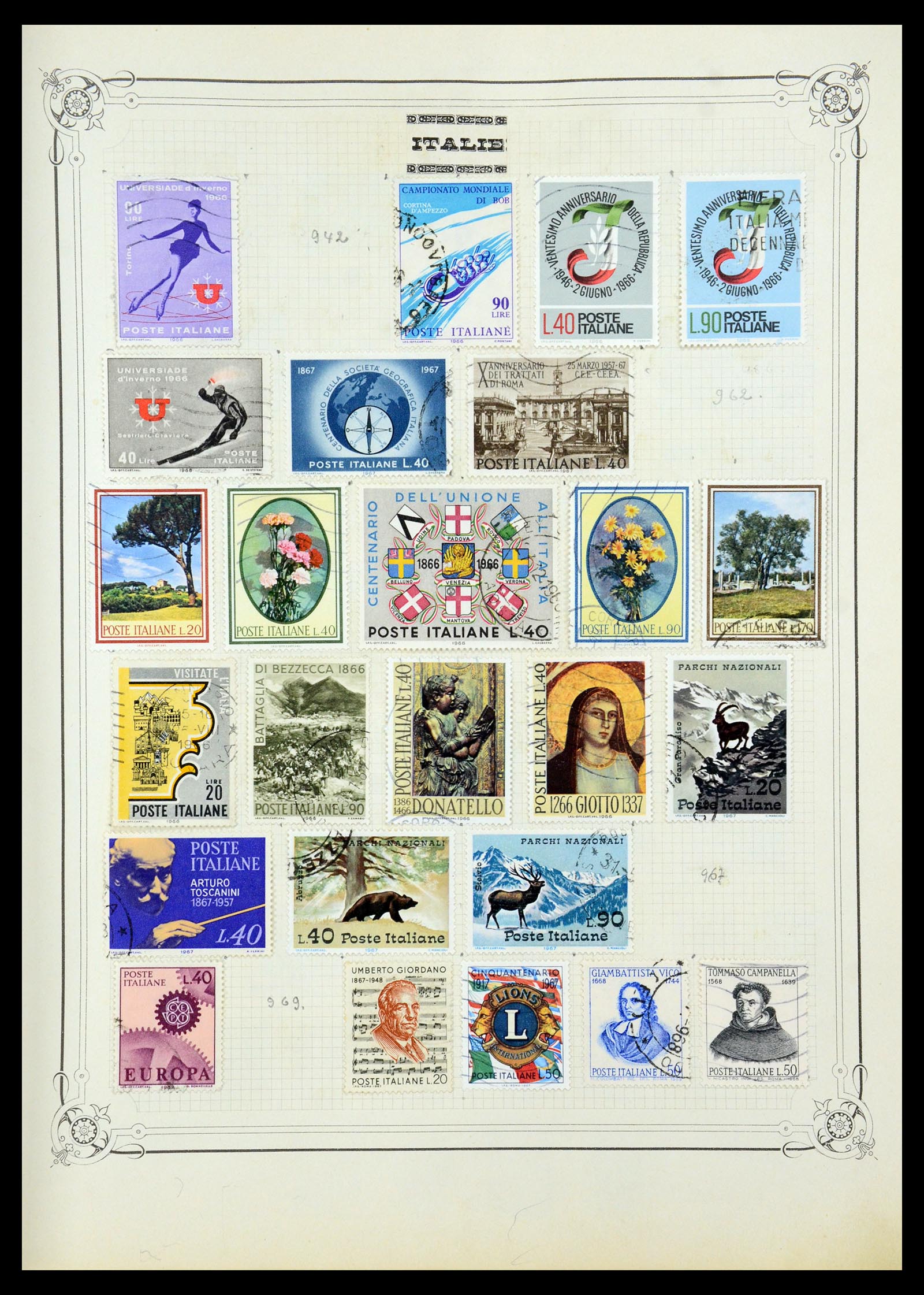 35932 027 - Postzegelverzameling 35932 Italië 1862-1980.