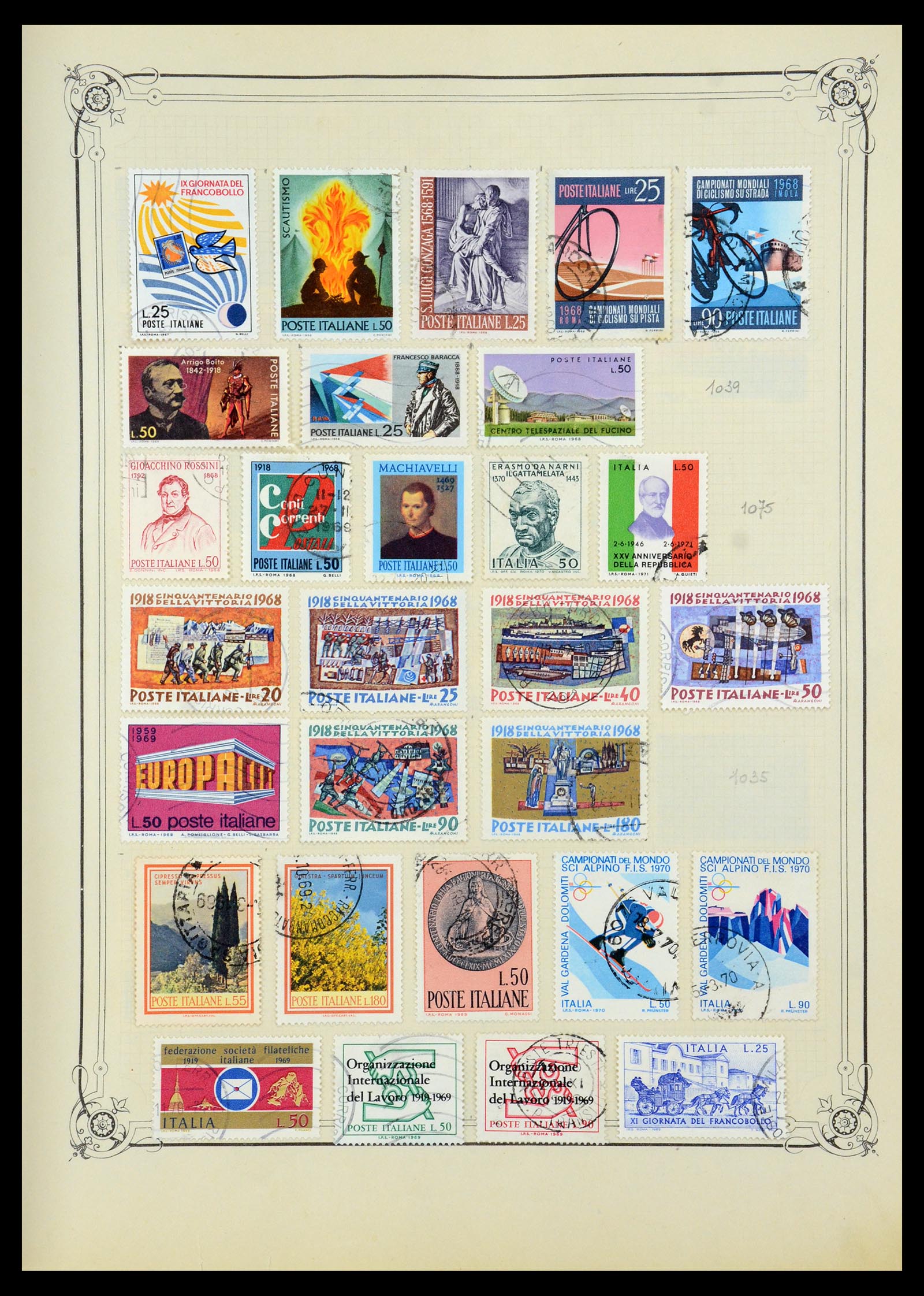 35932 029 - Postzegelverzameling 35932 Italië 1862-1980.