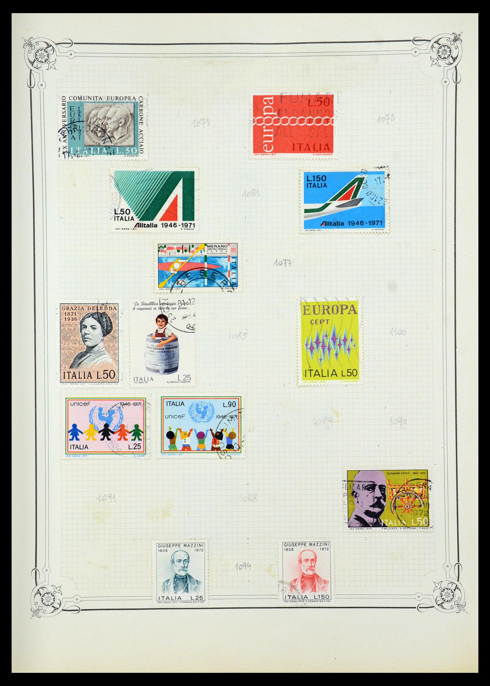 35932 031 - Postzegelverzameling 35932 Italië 1862-1980.