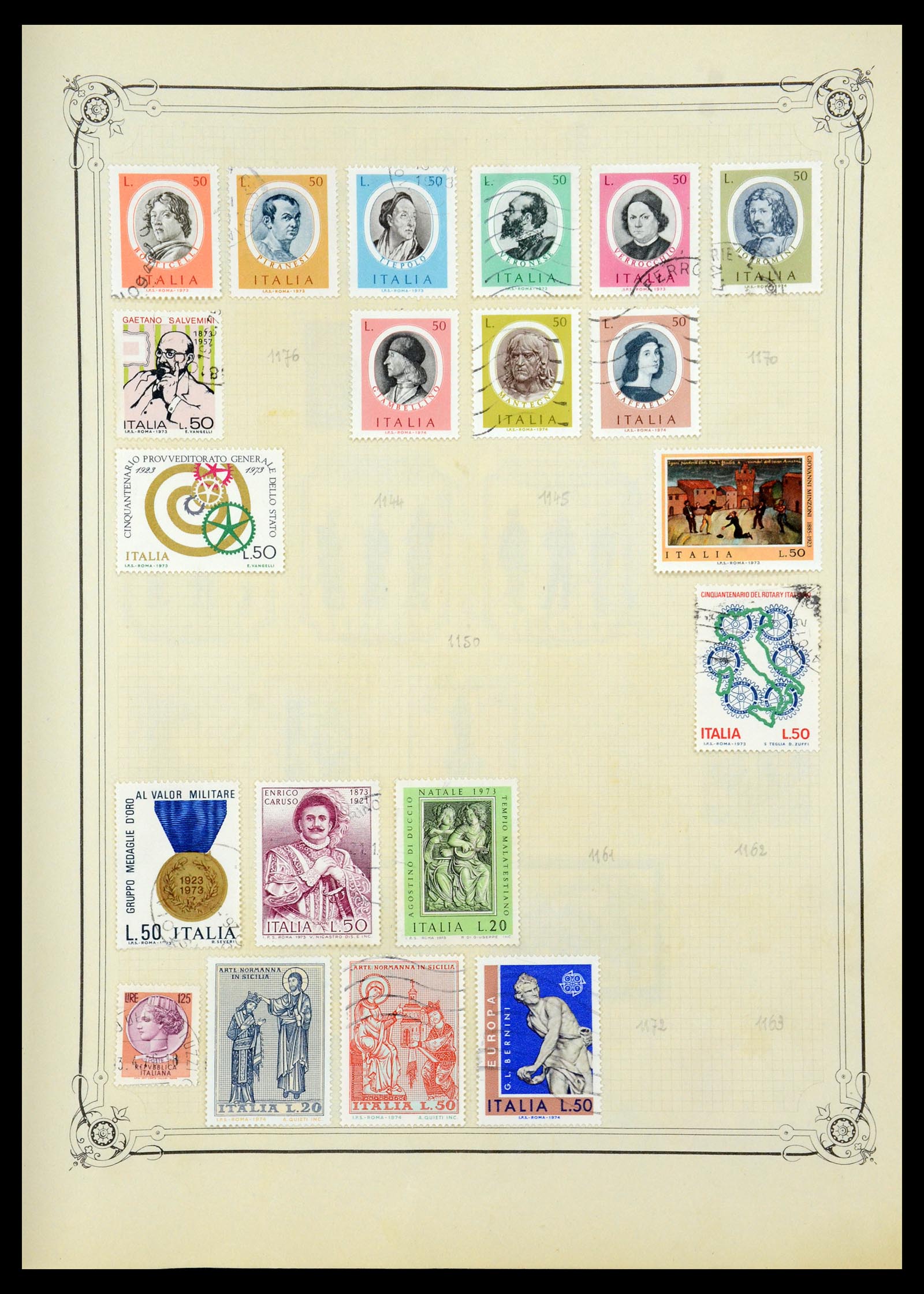 35932 034 - Postzegelverzameling 35932 Italië 1862-1980.