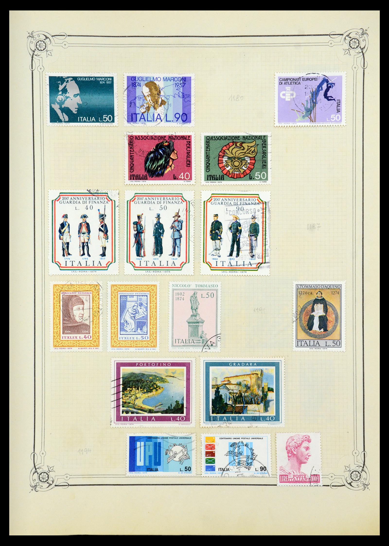 35932 035 - Postzegelverzameling 35932 Italië 1862-1980.