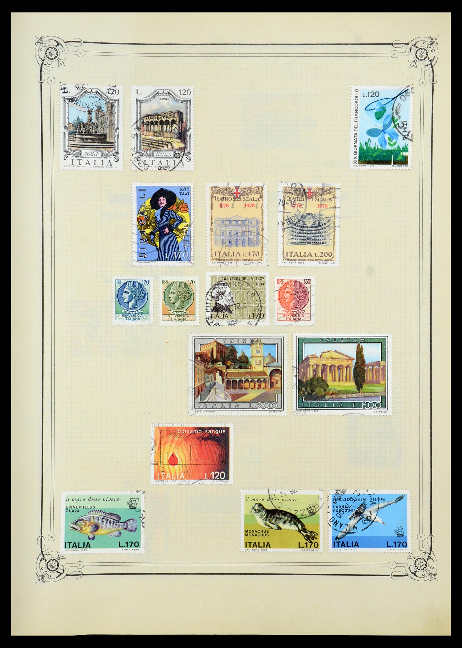 35932 041 - Postzegelverzameling 35932 Italië 1862-1980.
