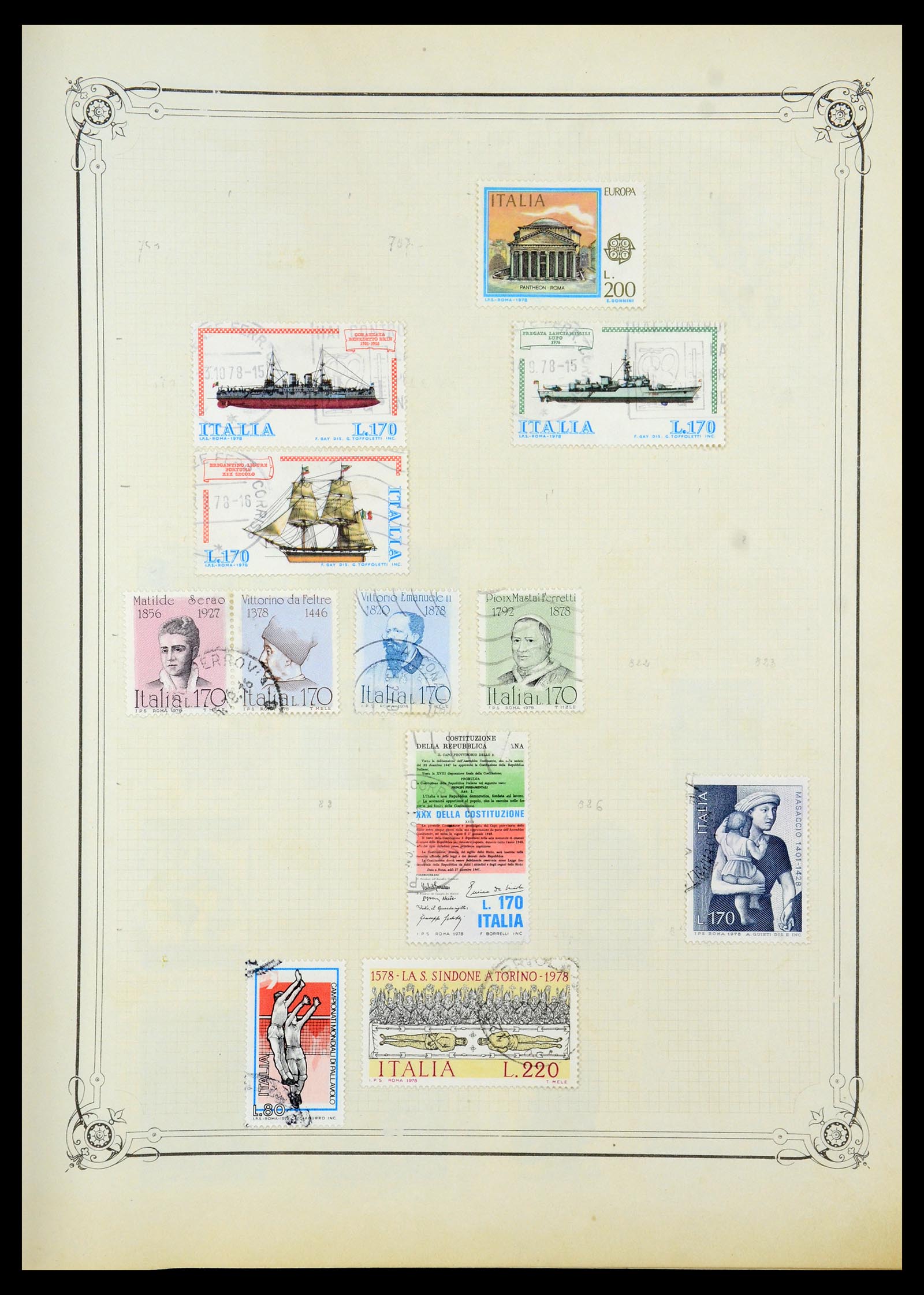35932 042 - Postzegelverzameling 35932 Italië 1862-1980.