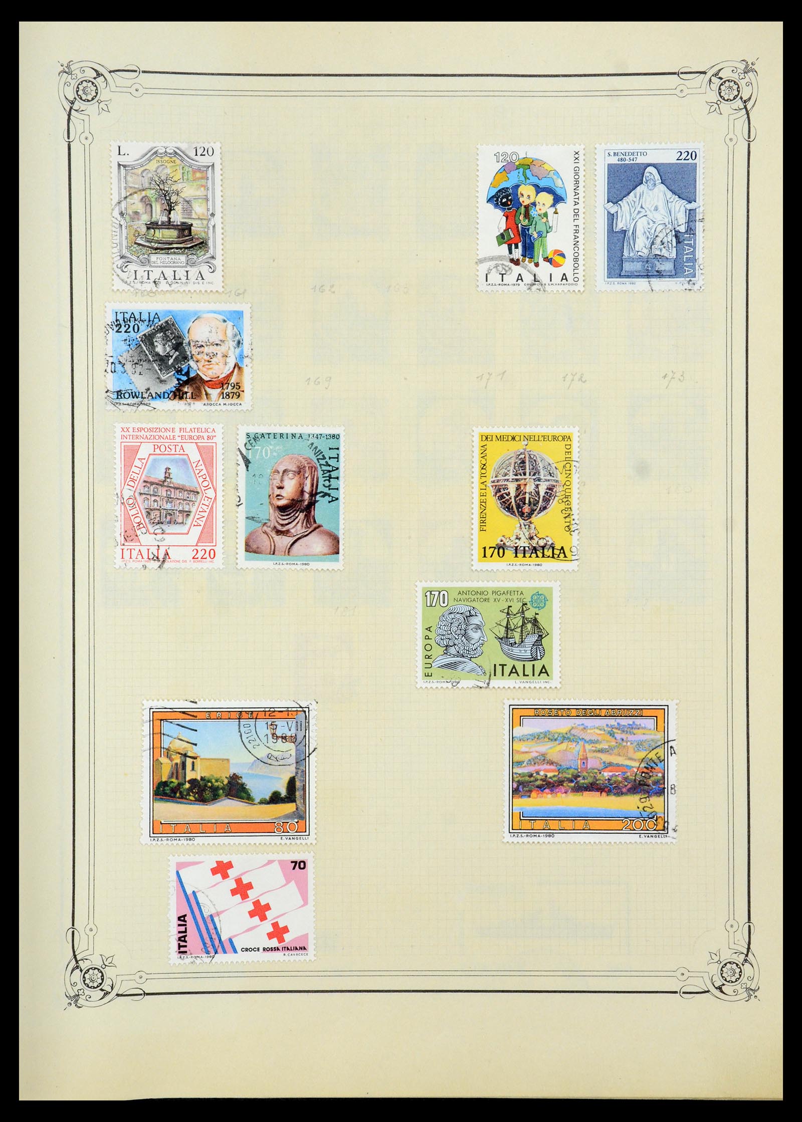 35932 045 - Postzegelverzameling 35932 Italië 1862-1980.